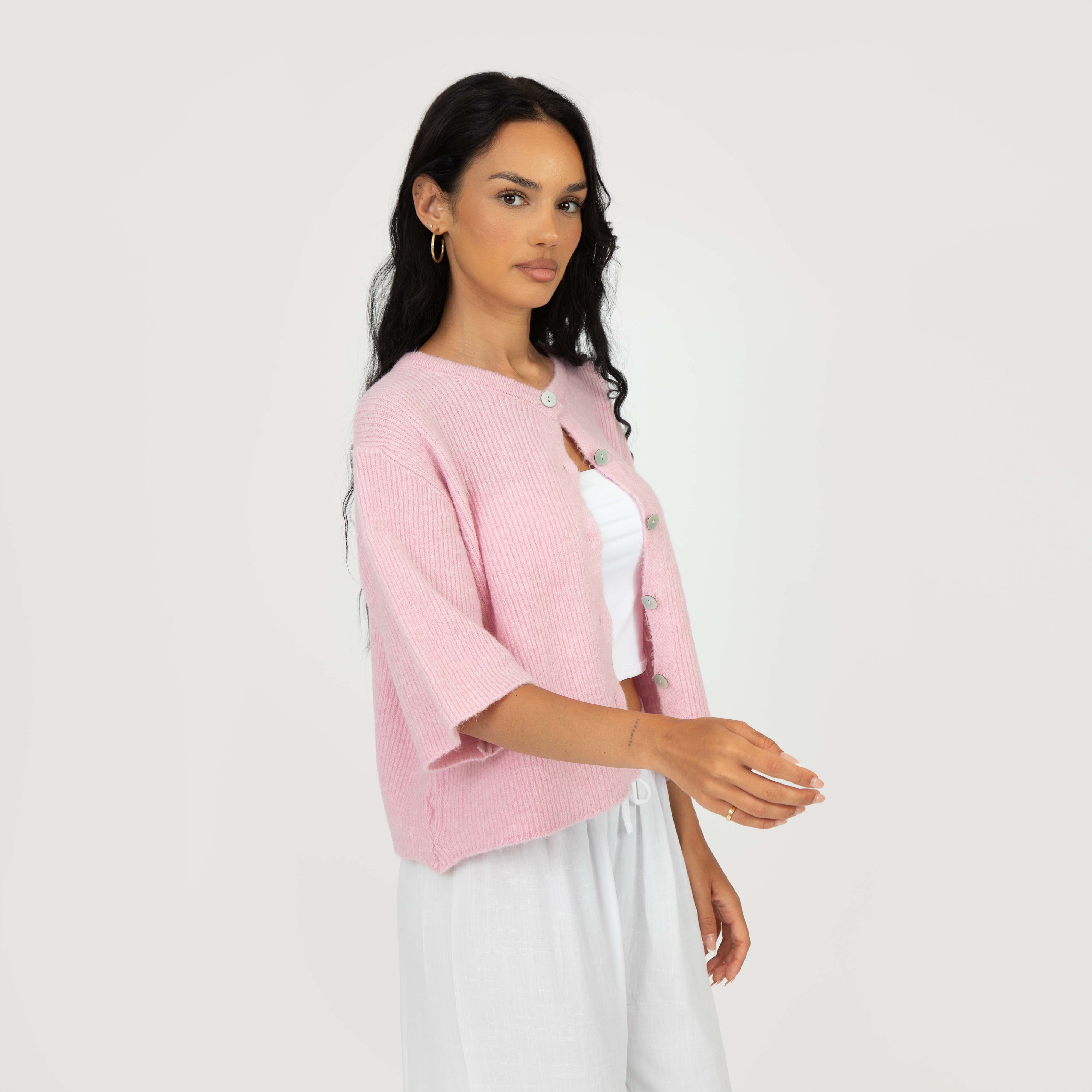 Kurzarm-Strickcardigan - Image 13