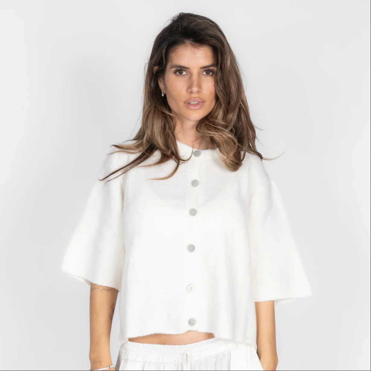 Kurzarm-Strickcardigan - Image 17