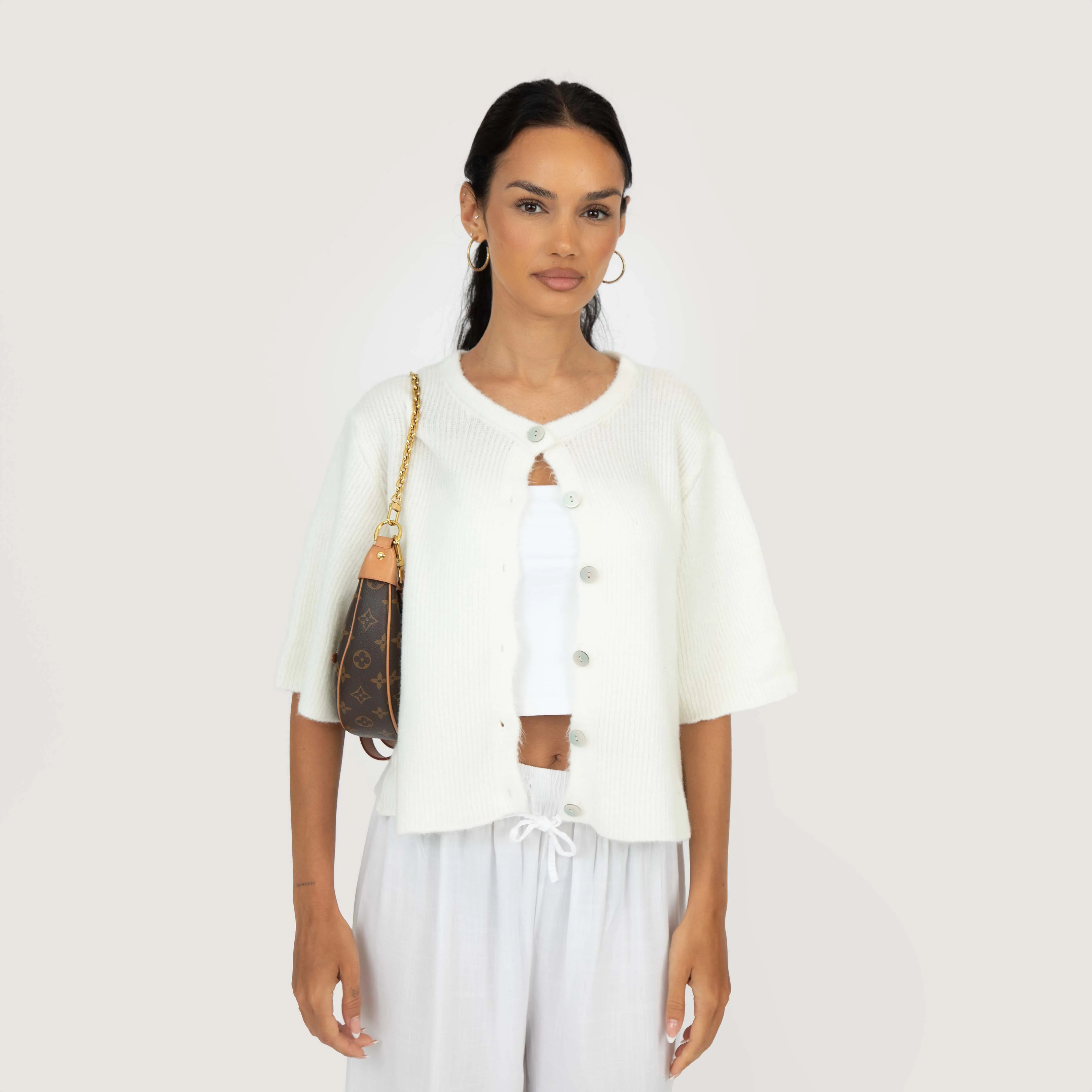 Kurzarm-Strickcardigan - Image 18