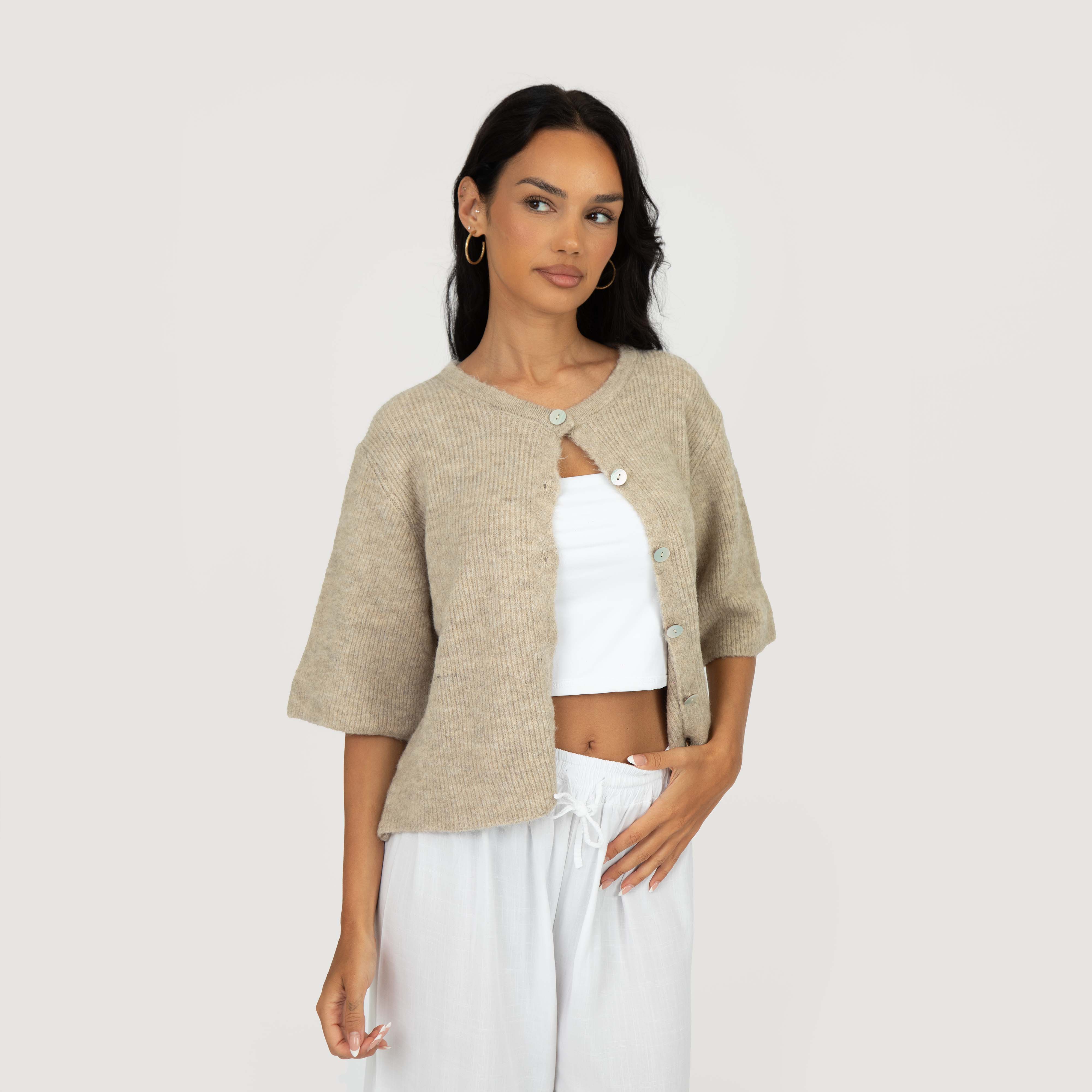 Kurzarm-Strickcardigan - Image 19