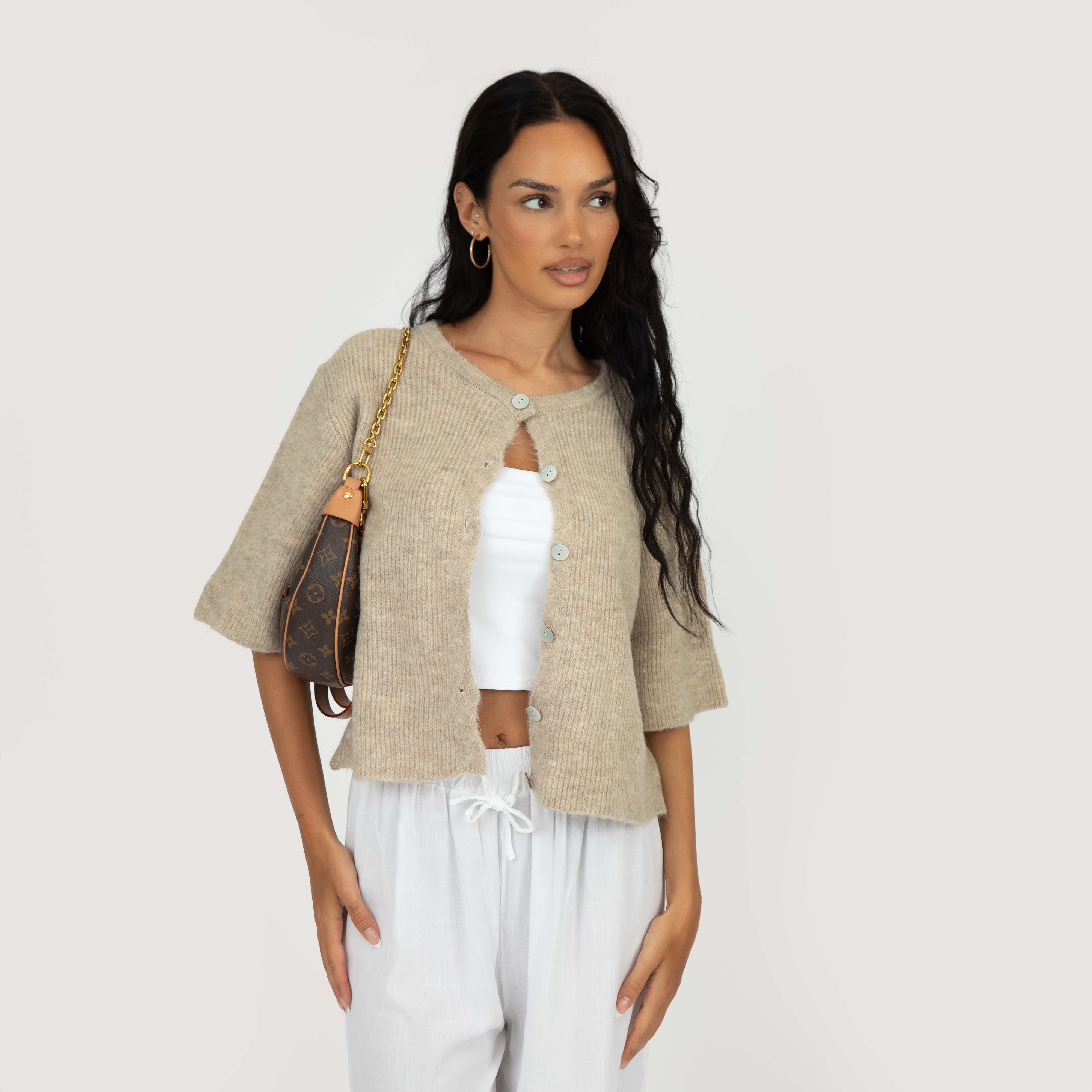 Kurzarm-Strickcardigan - Image 22