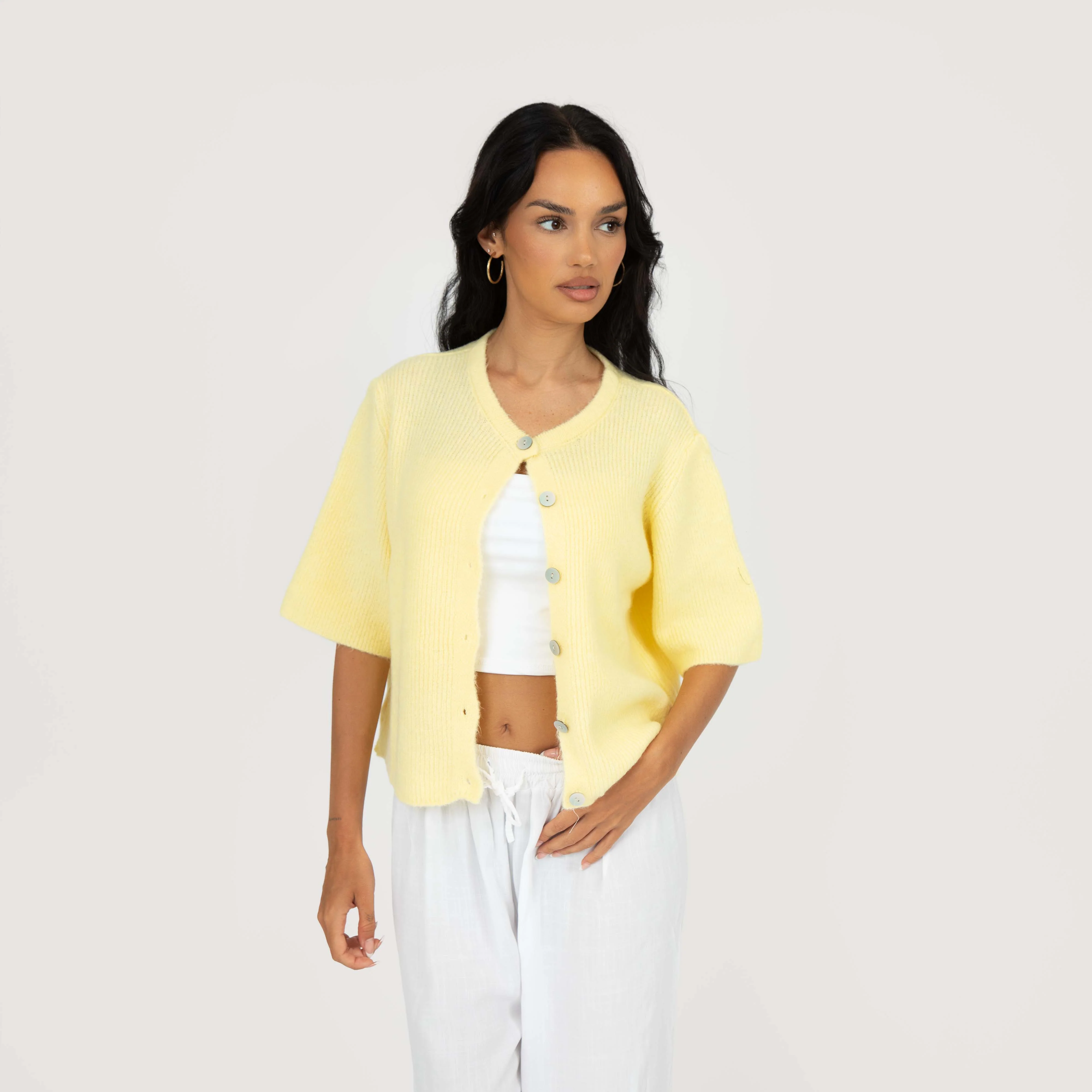 Kurzarm-Strickcardigan - Image 29