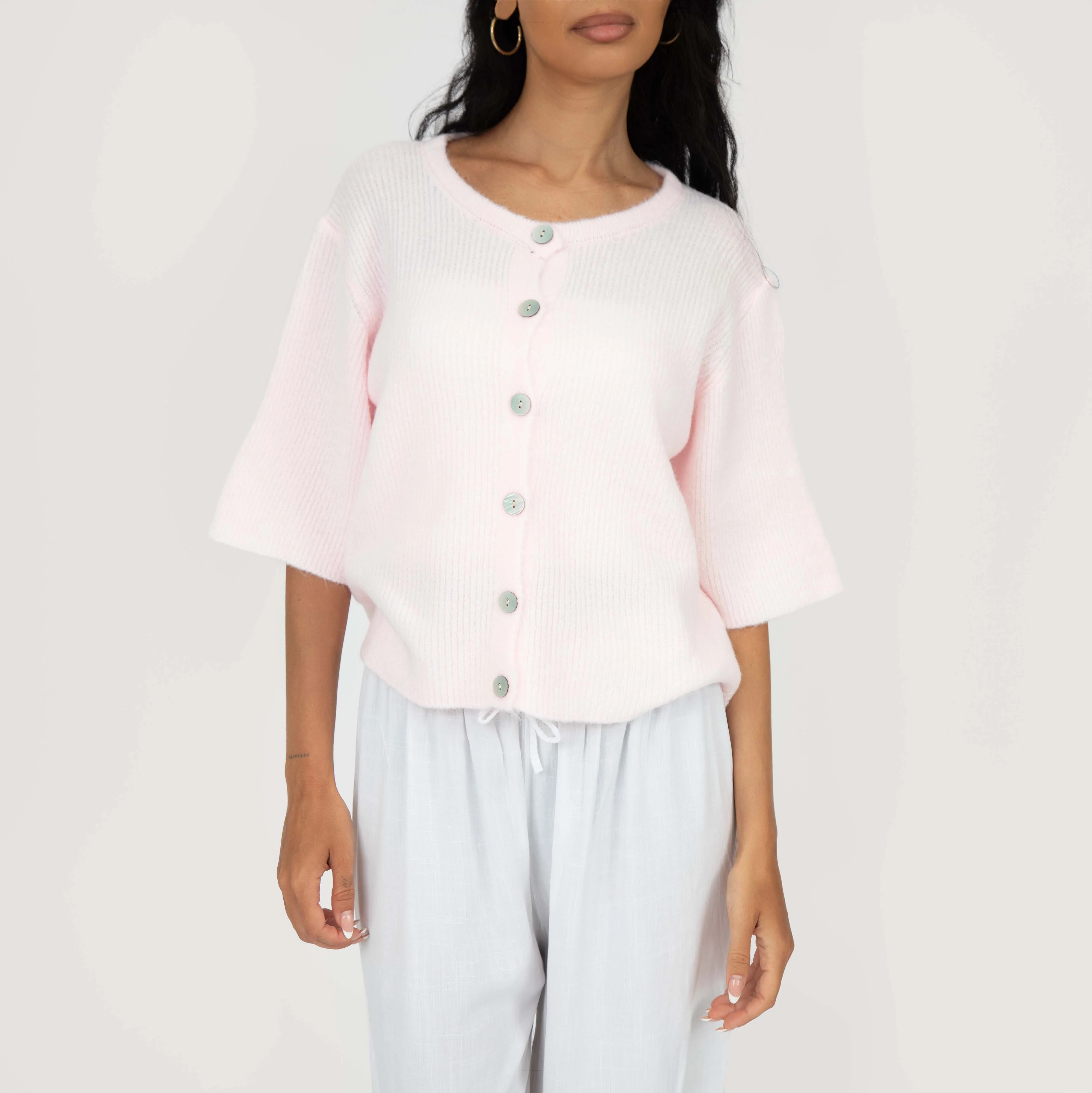 Kurzarm-Strickcardigan - Image 38