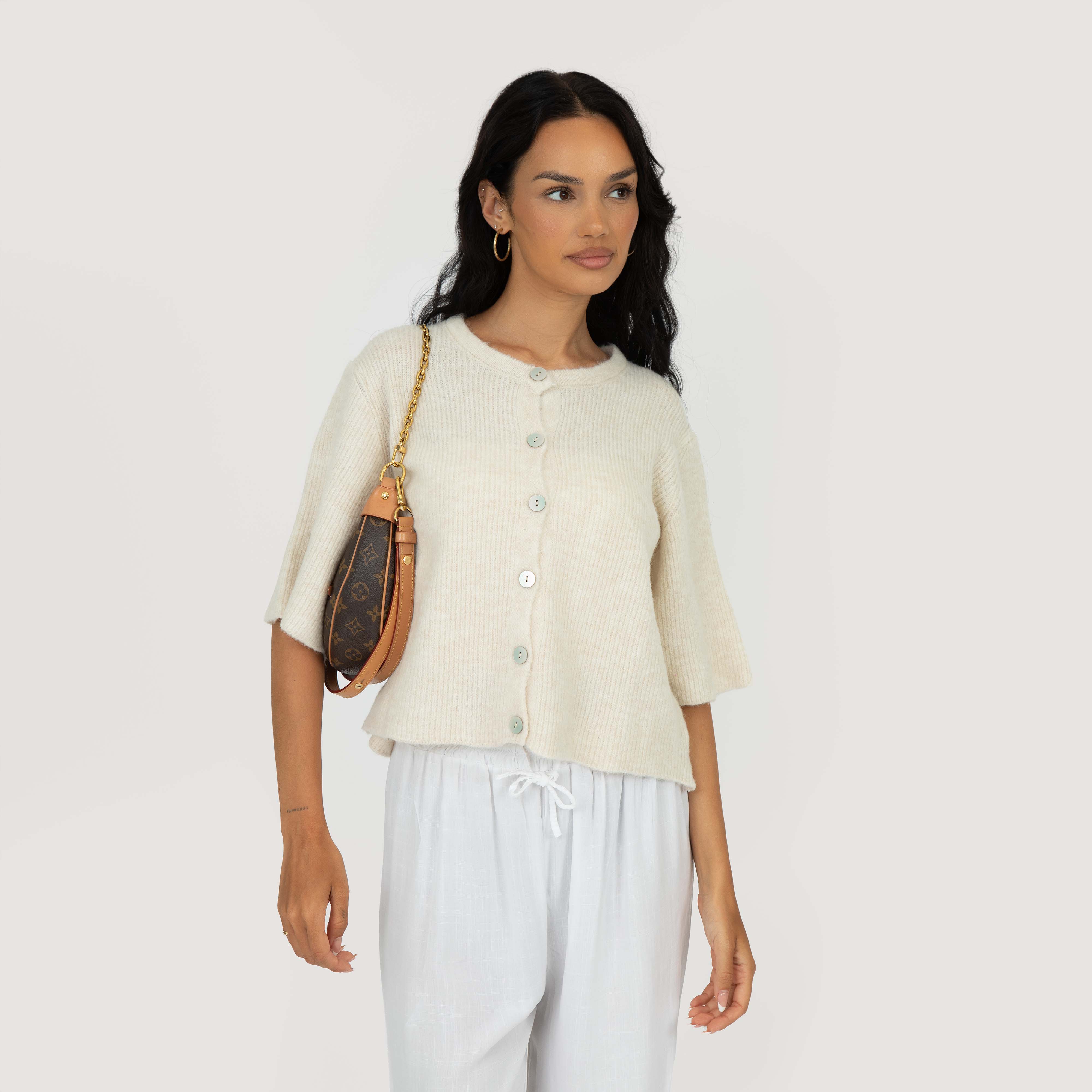 Kurzarm-Strickcardigan - Image 45