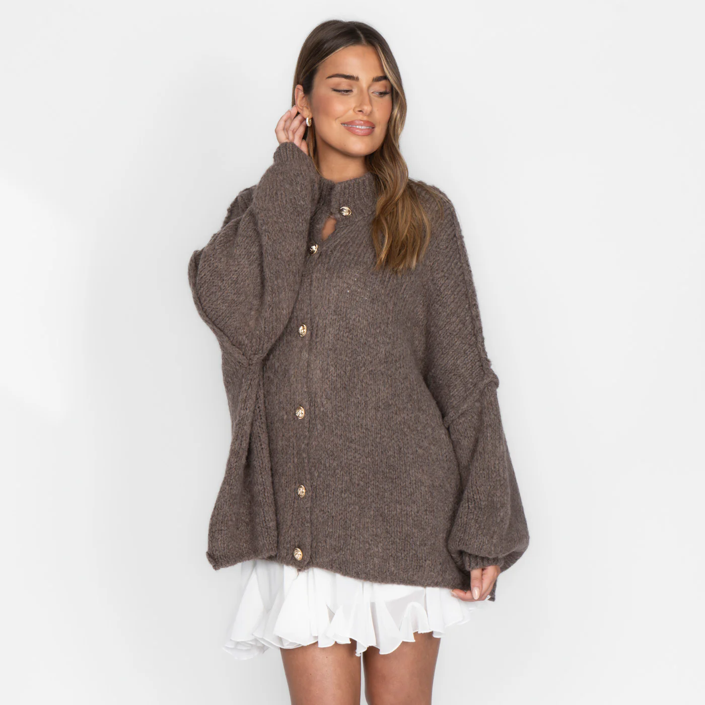 Oversized Cardigan "CozyGlam" - Image 10