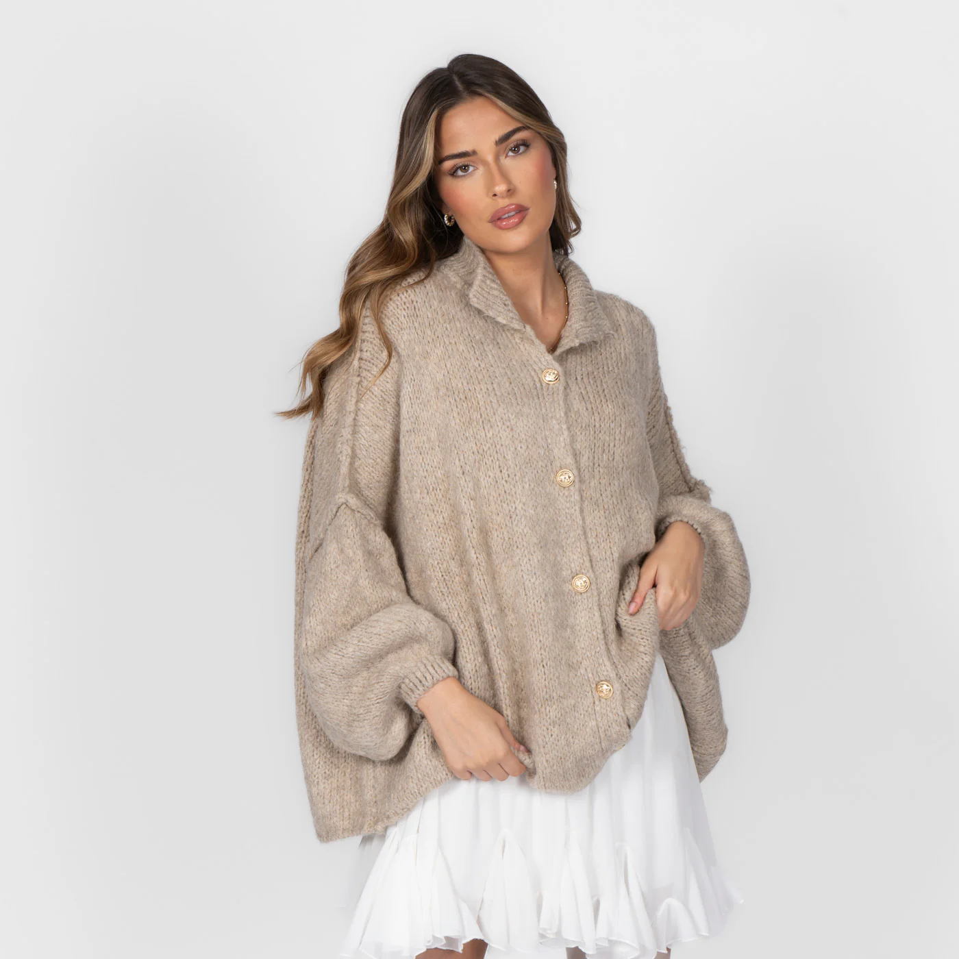Oversized Cardigan "CozyGlam" - Image 14