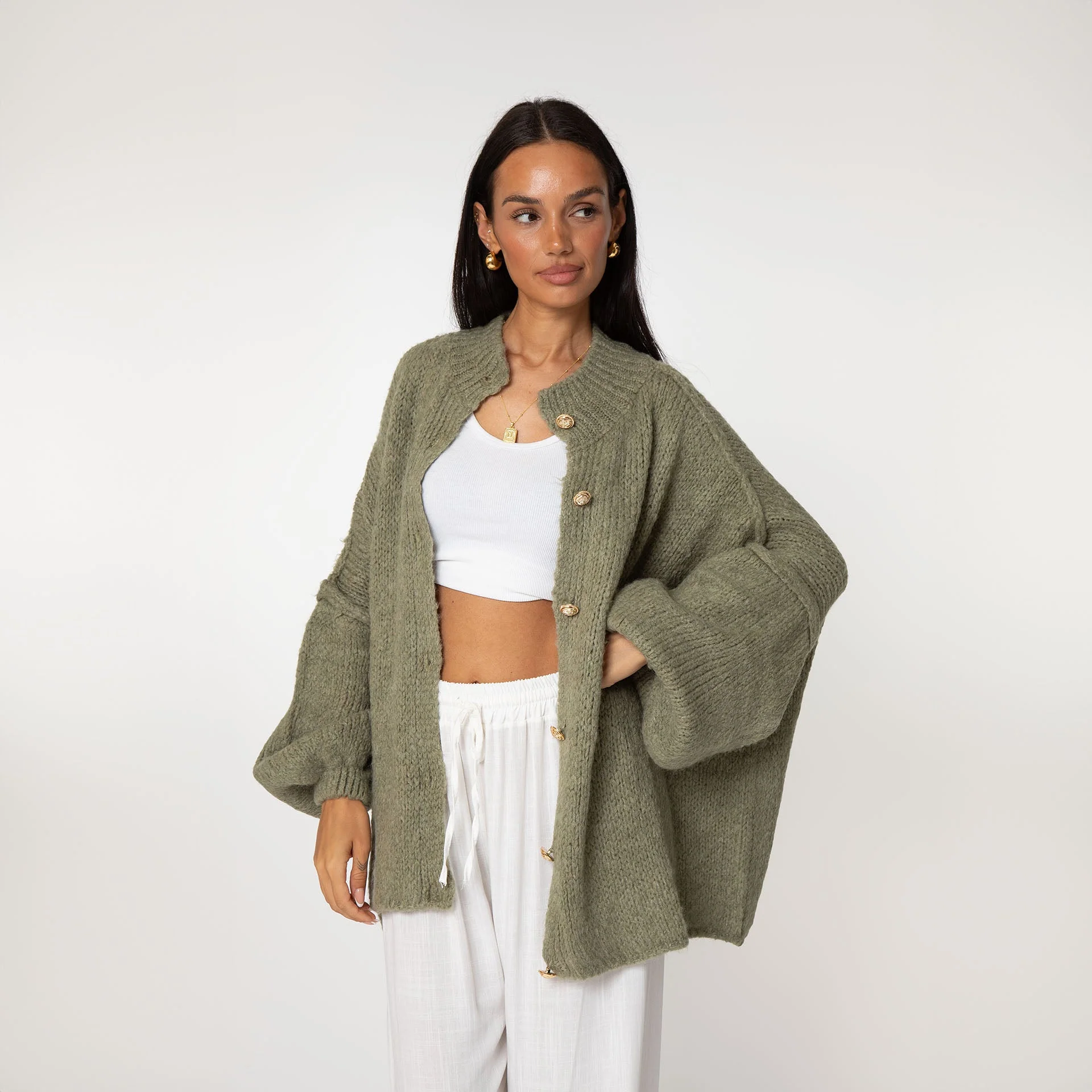 Oversized Cardigan "CozyGlam" - Image 32