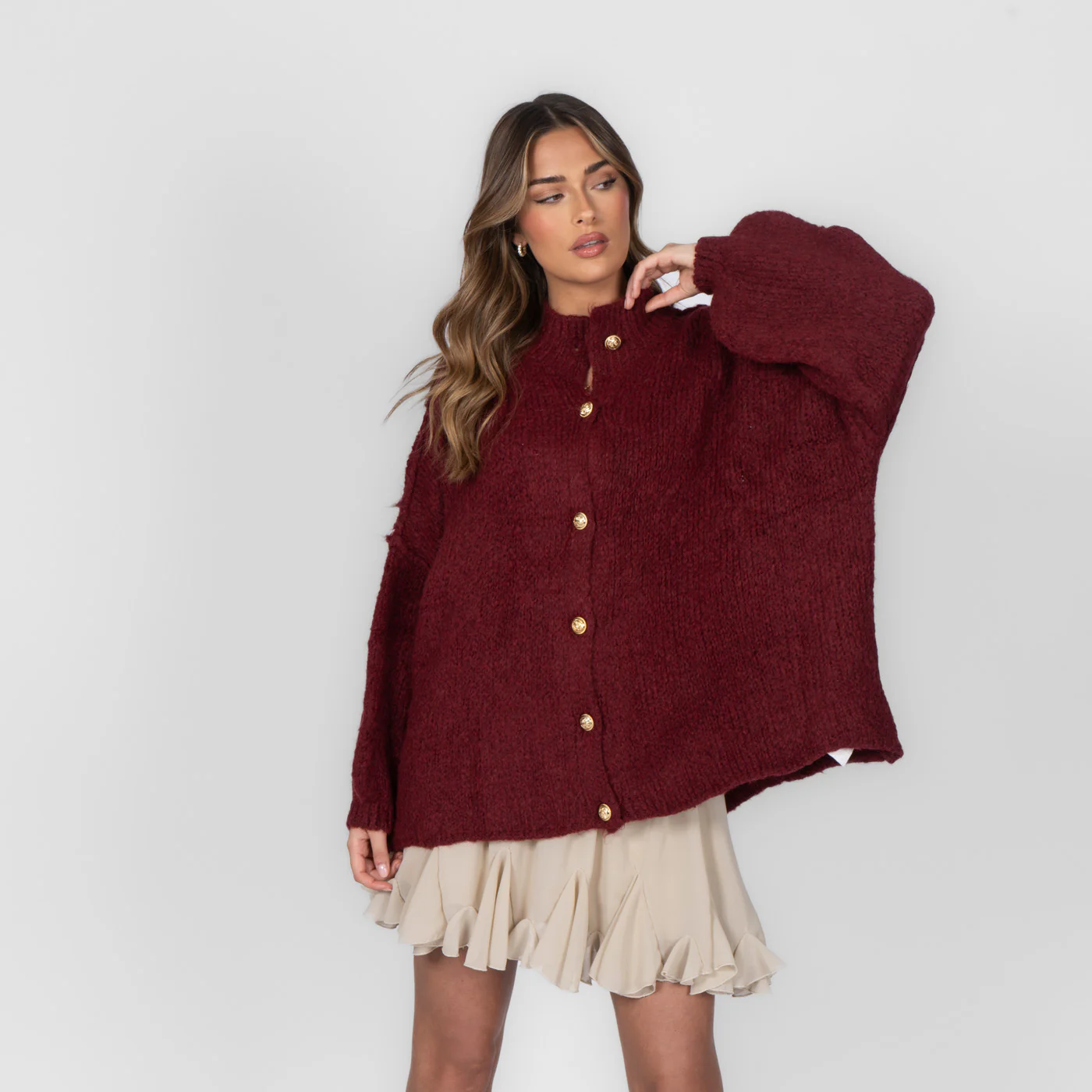 Oversized Cardigan "CozyGlam" - Image 58