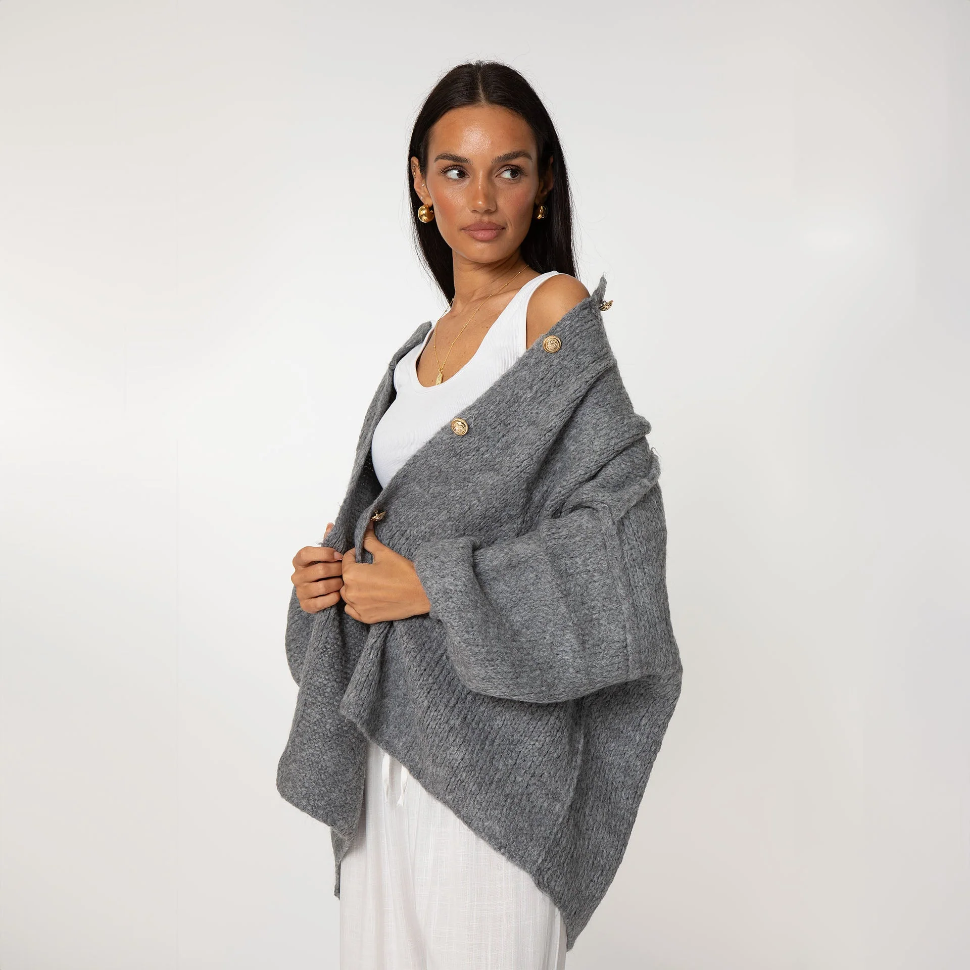 Oversized Cardigan "CozyGlam" - Image 86