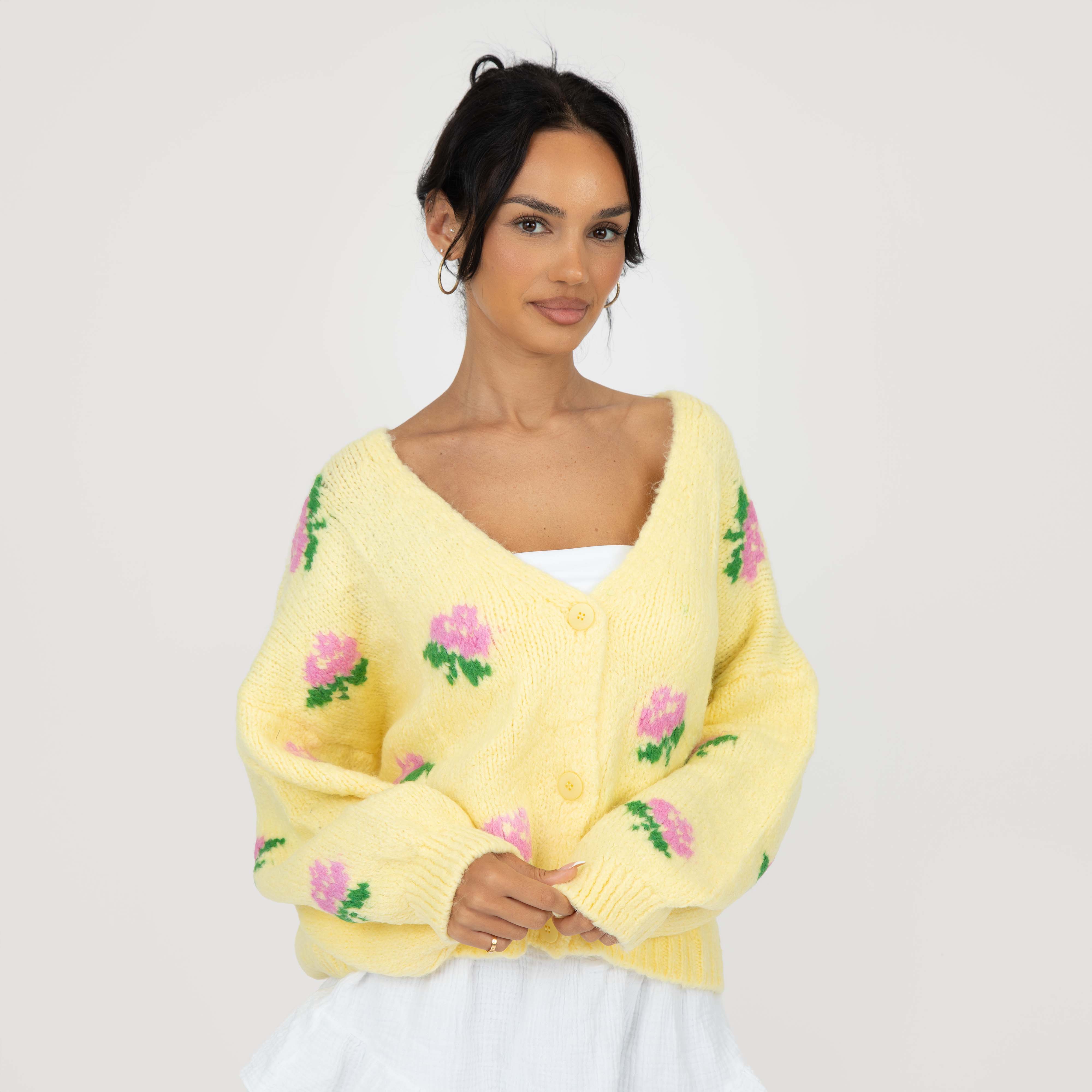 Oversize Rose Cardigan - Image 6