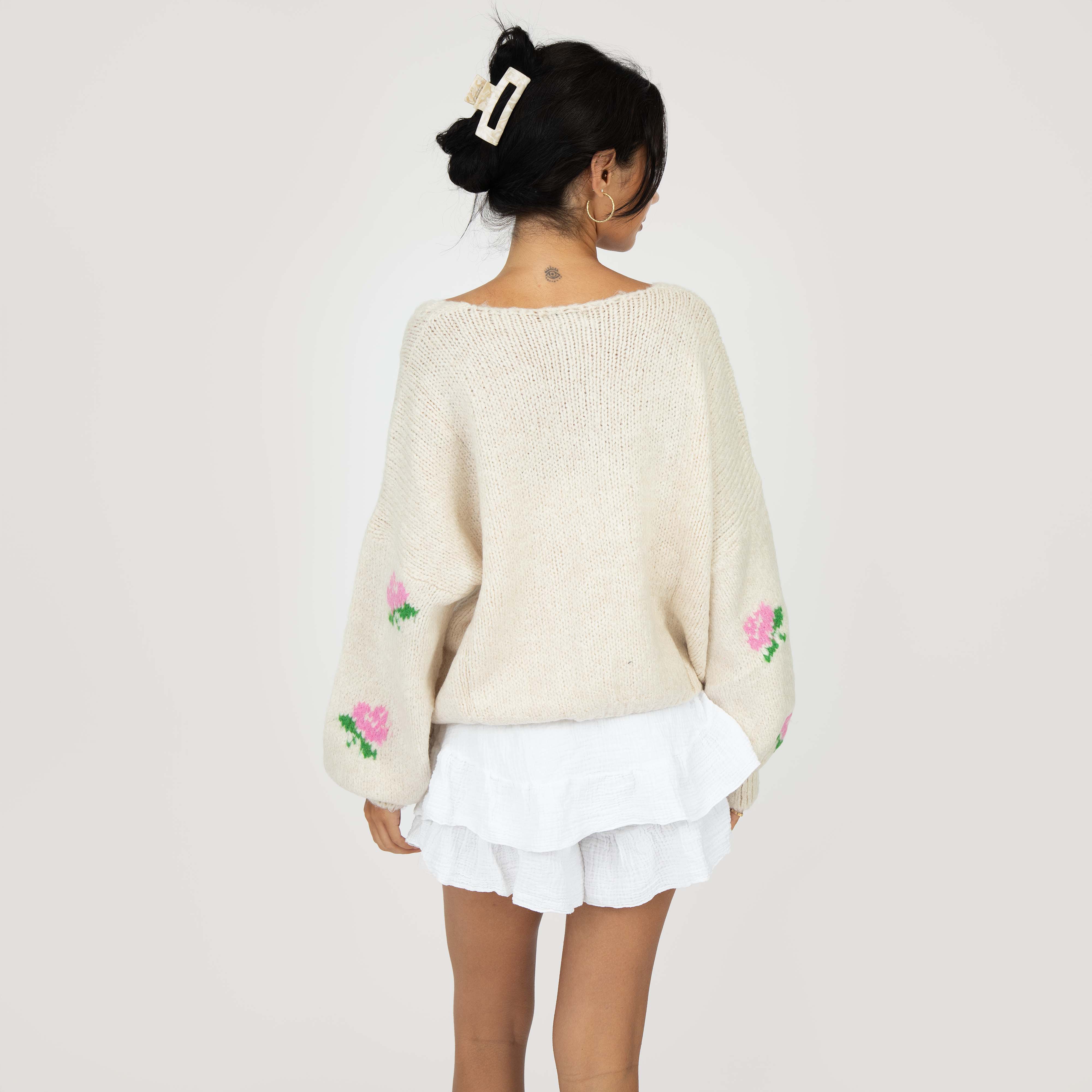 Oversize Rose Cardigan - Image 7