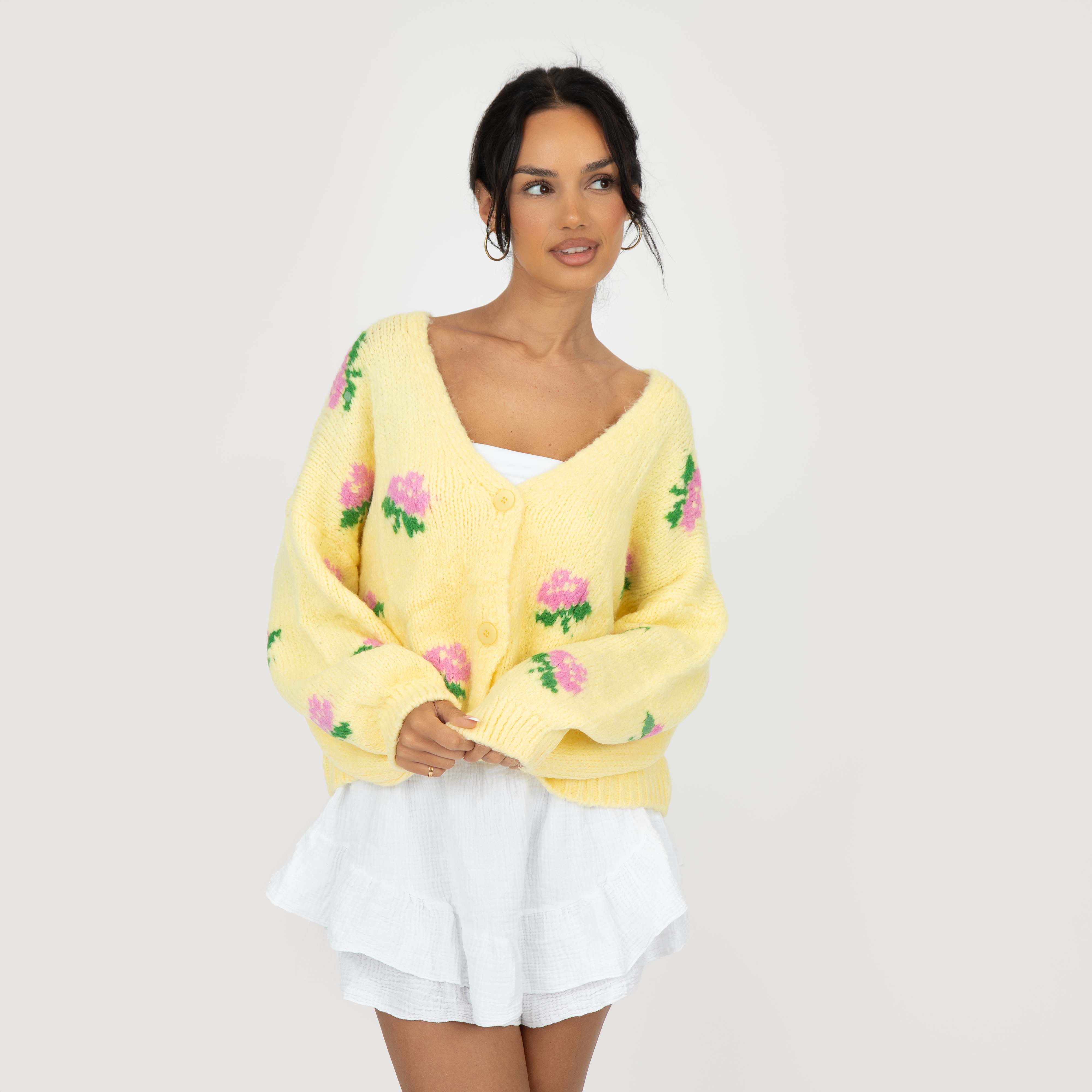 Oversize Rose Cardigan - Image 9