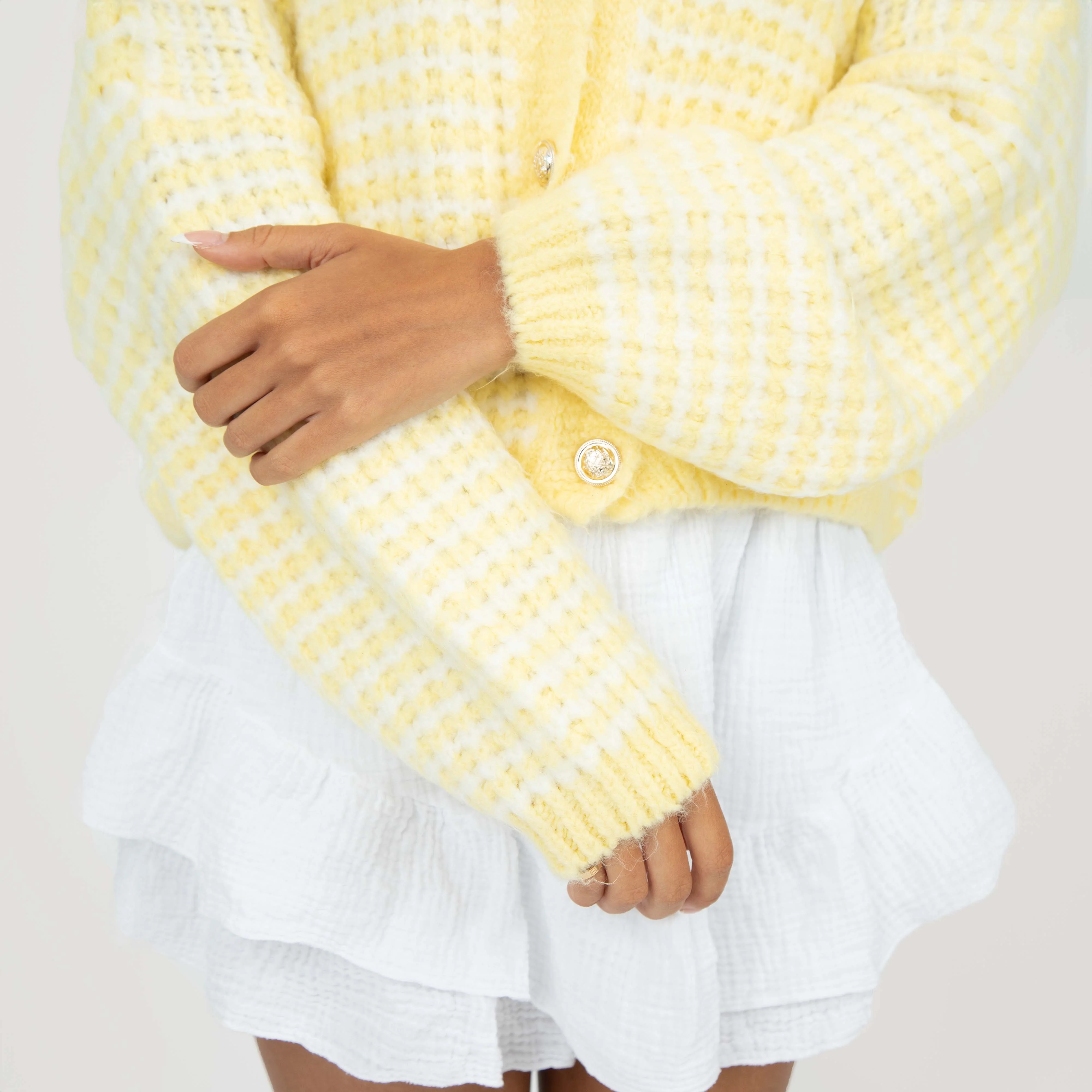 Oversize Waffelstrick Cardigan - Image 11