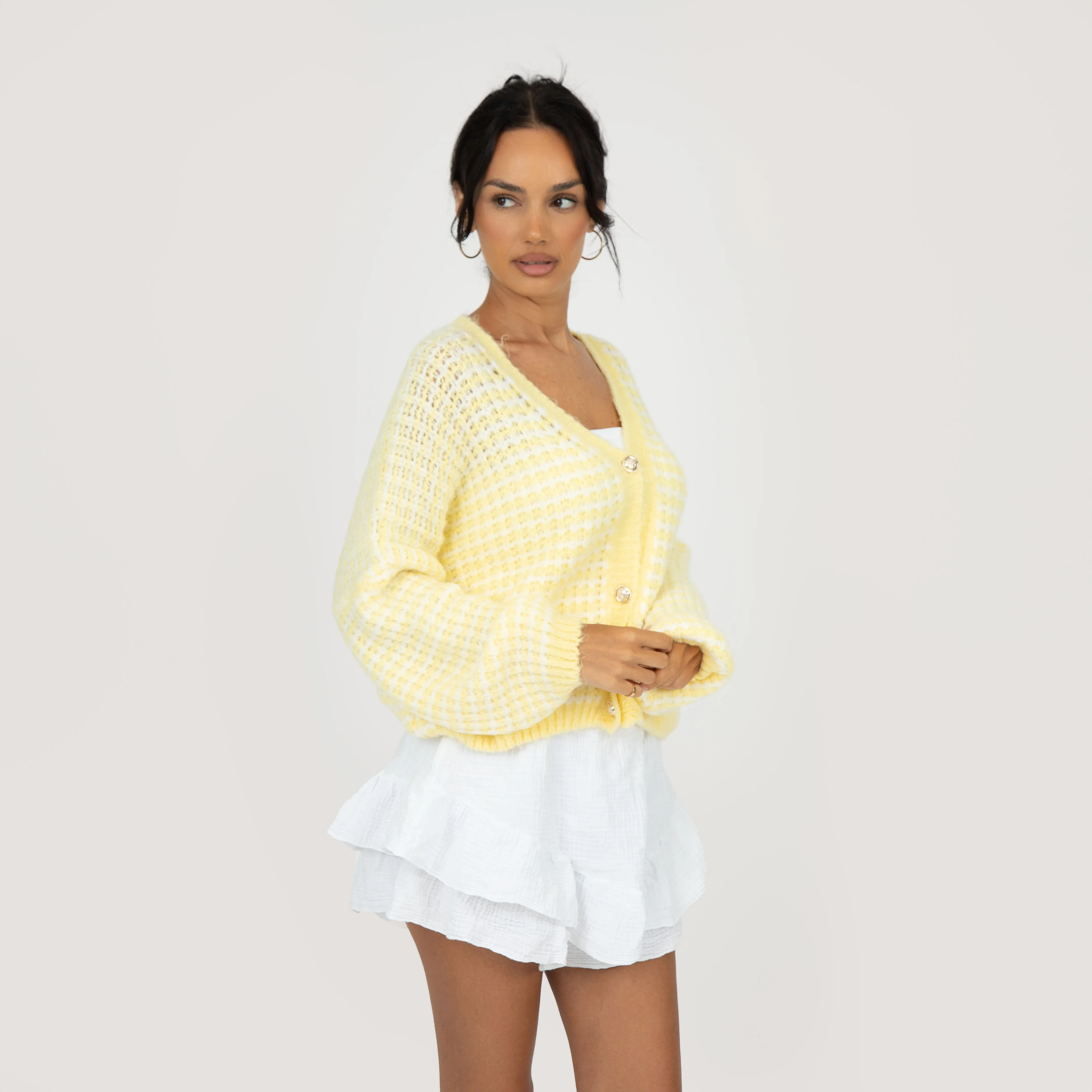 Oversize Waffelstrick Cardigan - Image 12
