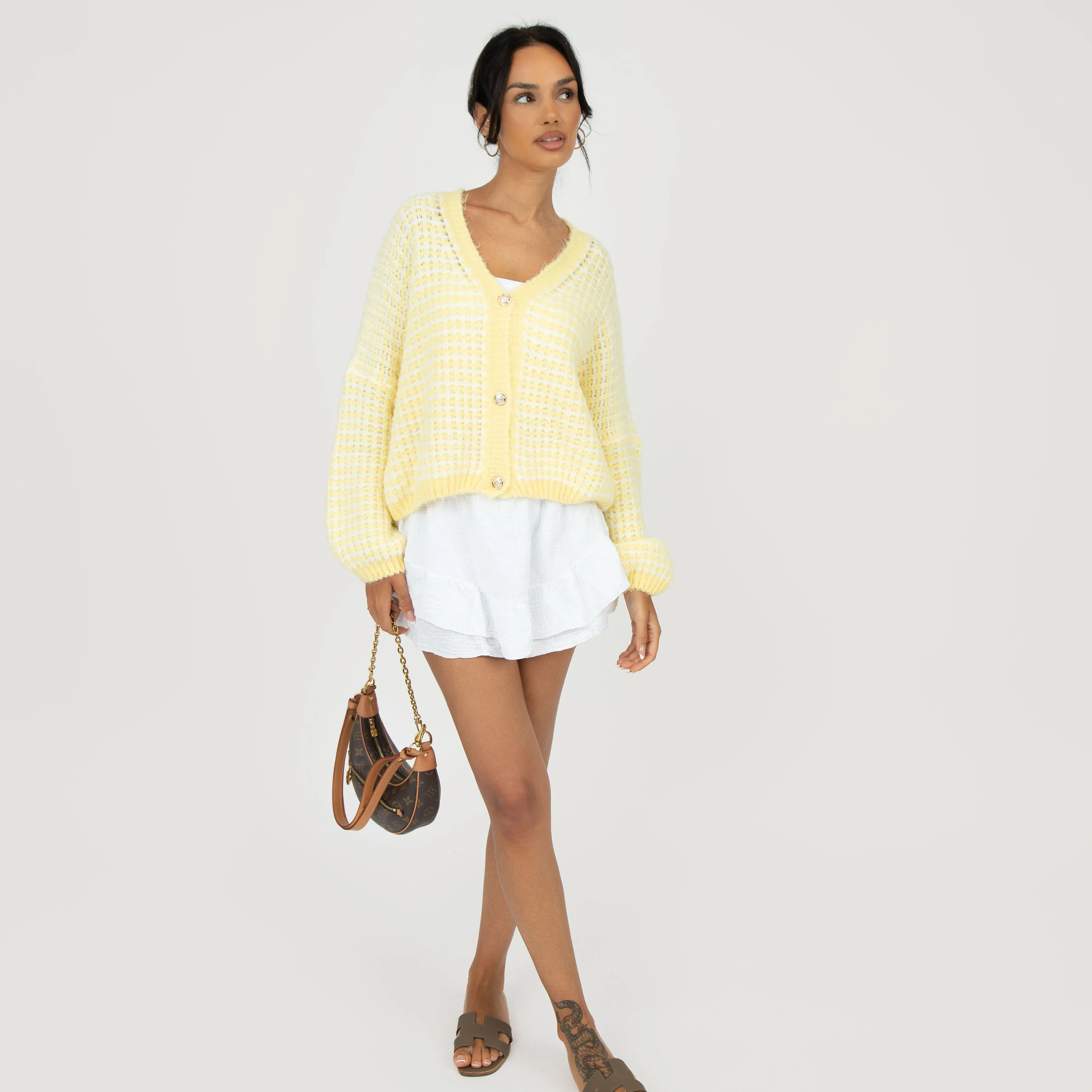 Oversize Waffelstrick Cardigan - Image 13