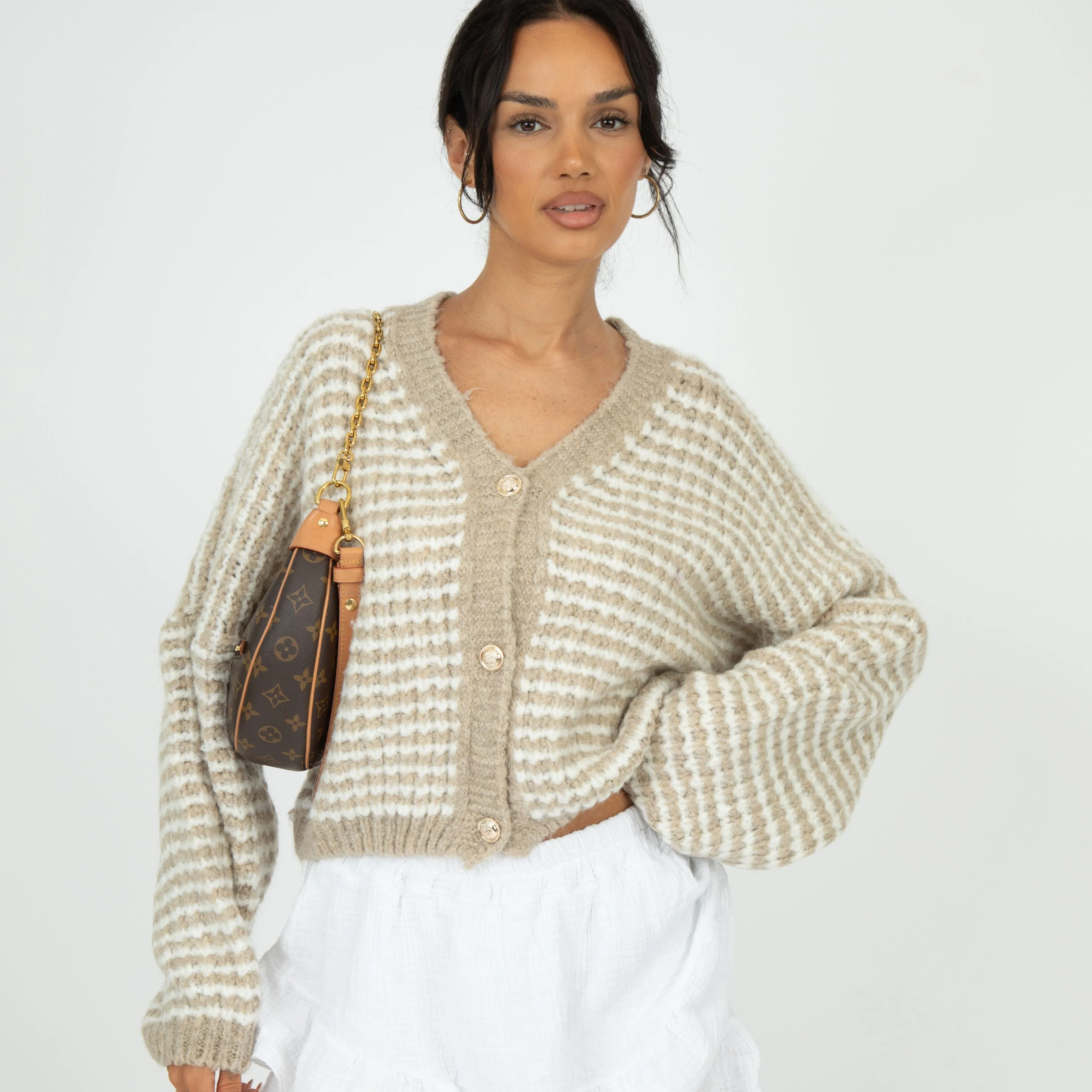 Oversize Waffelstrick Cardigan - Image 14
