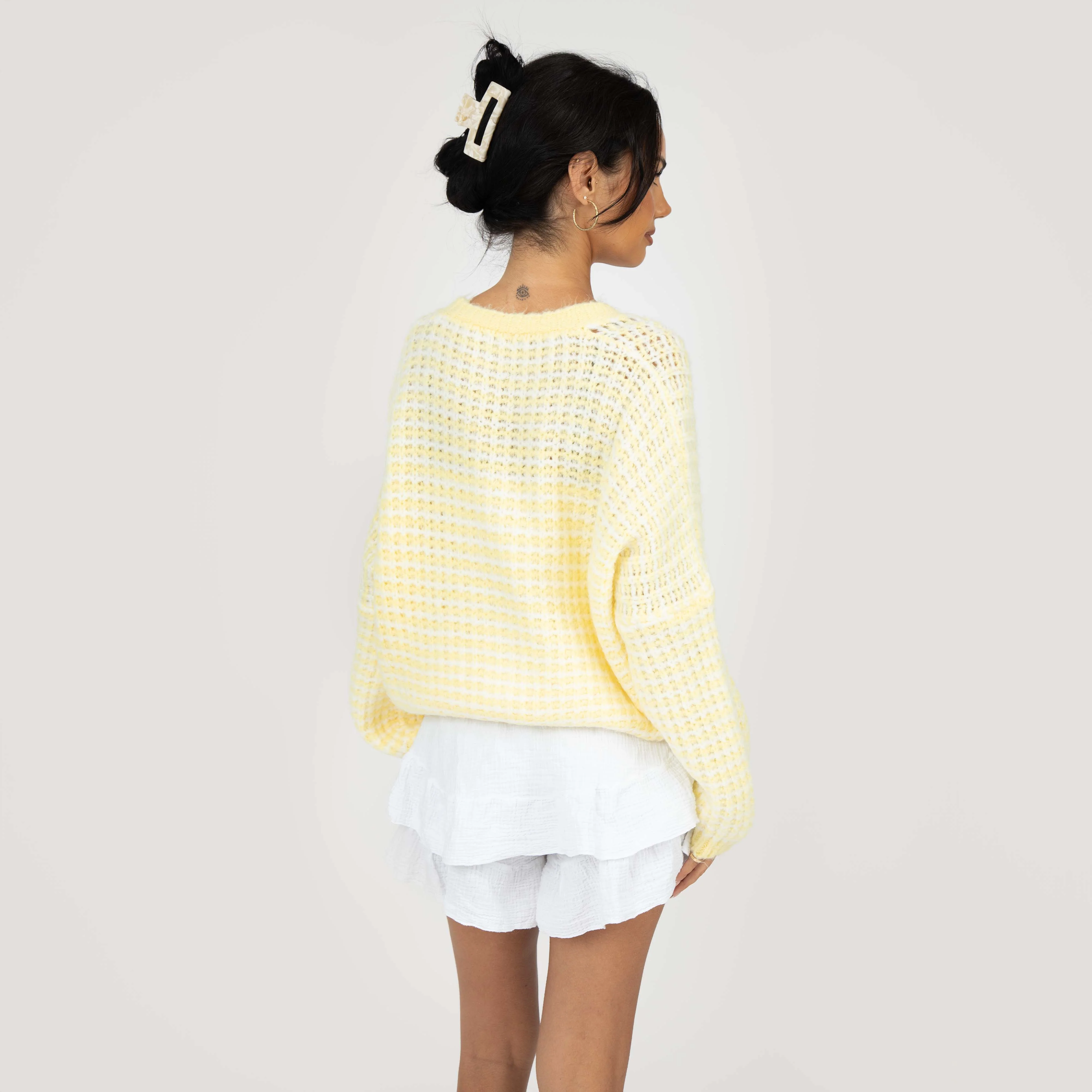 Oversize Waffelstrick Cardigan - Image 9