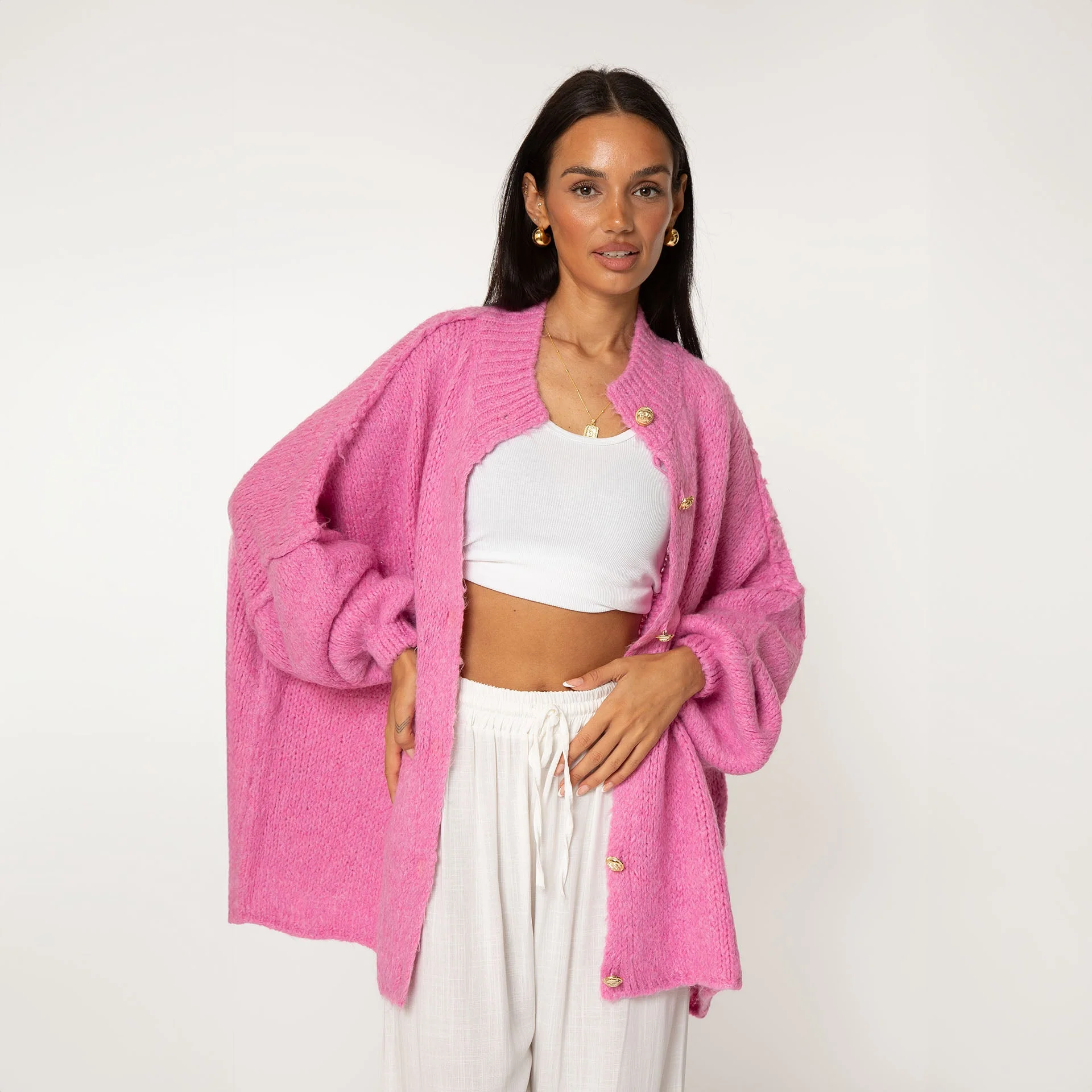 Oversized Cardigan "CozyGlam" - Image 103