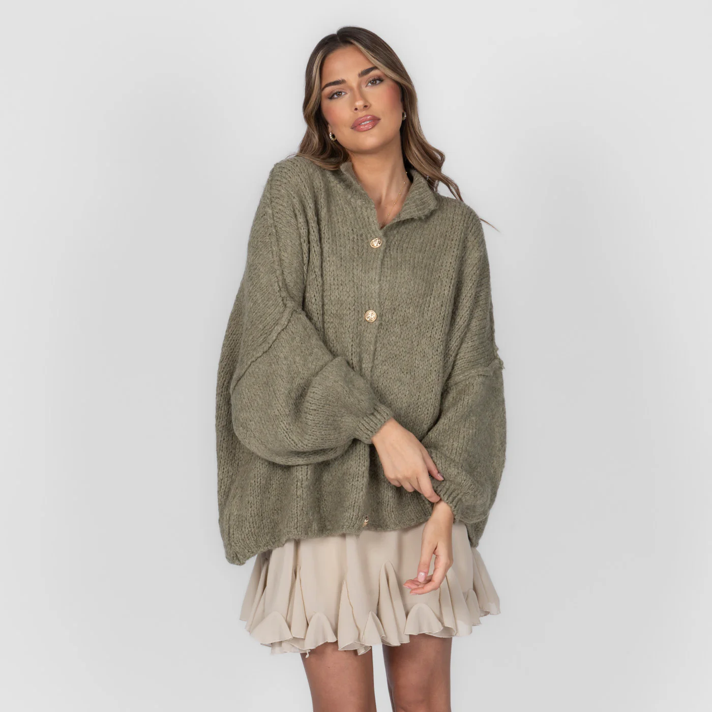 Oversized Cardigan "CozyGlam" - Image 33