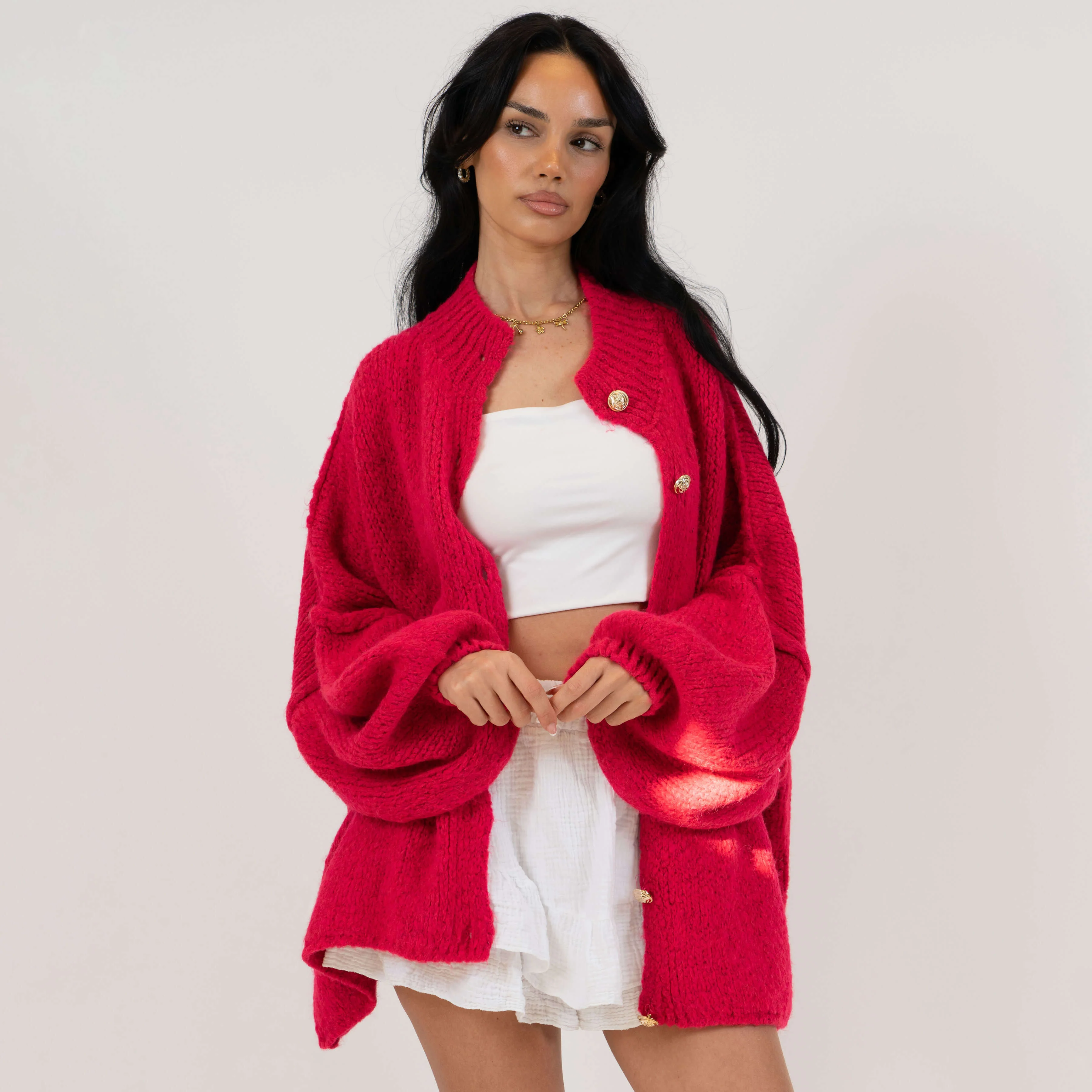 Oversized Cardigan "CozyGlam" - Image 82