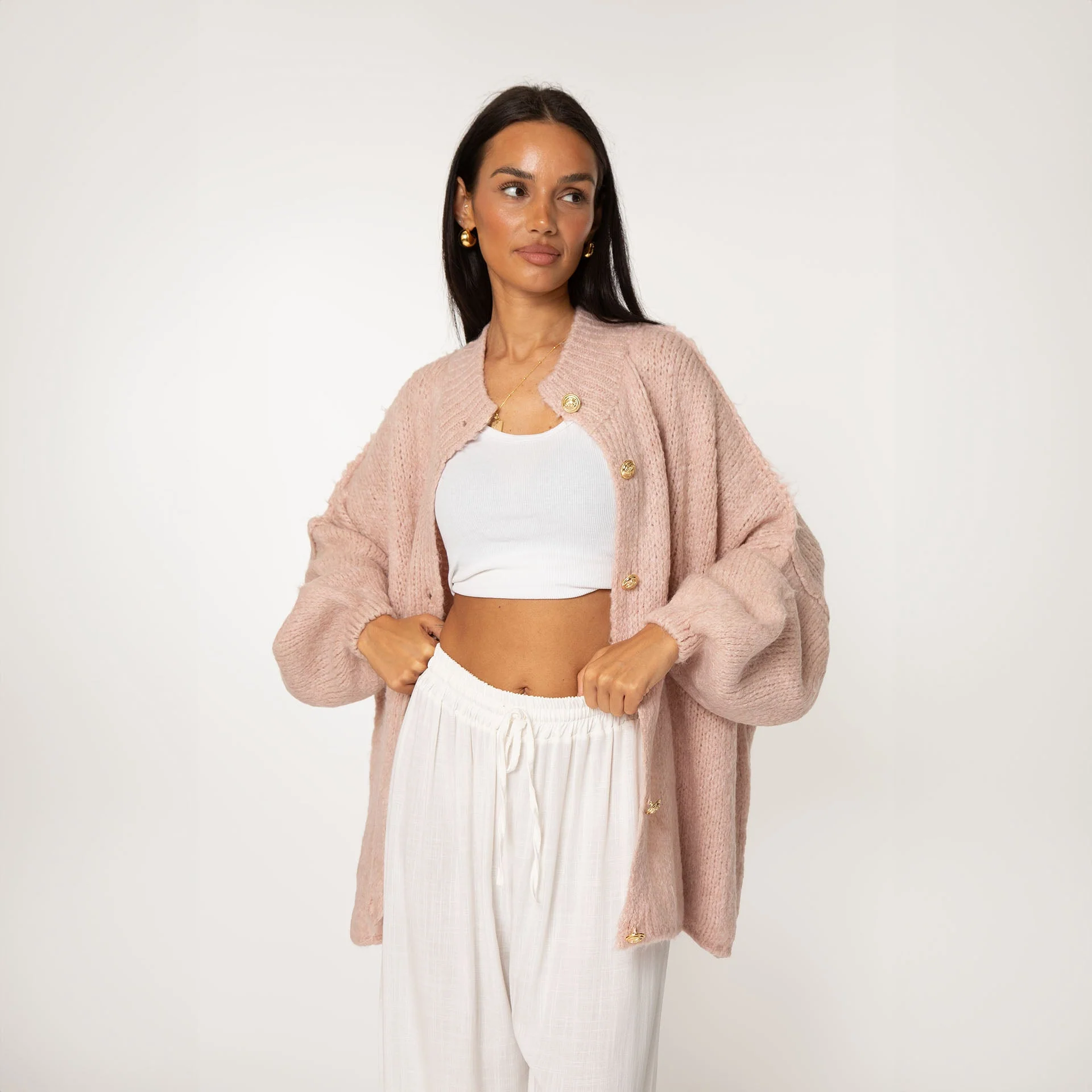 Oversized Cardigan "CozyGlam" - Image 89