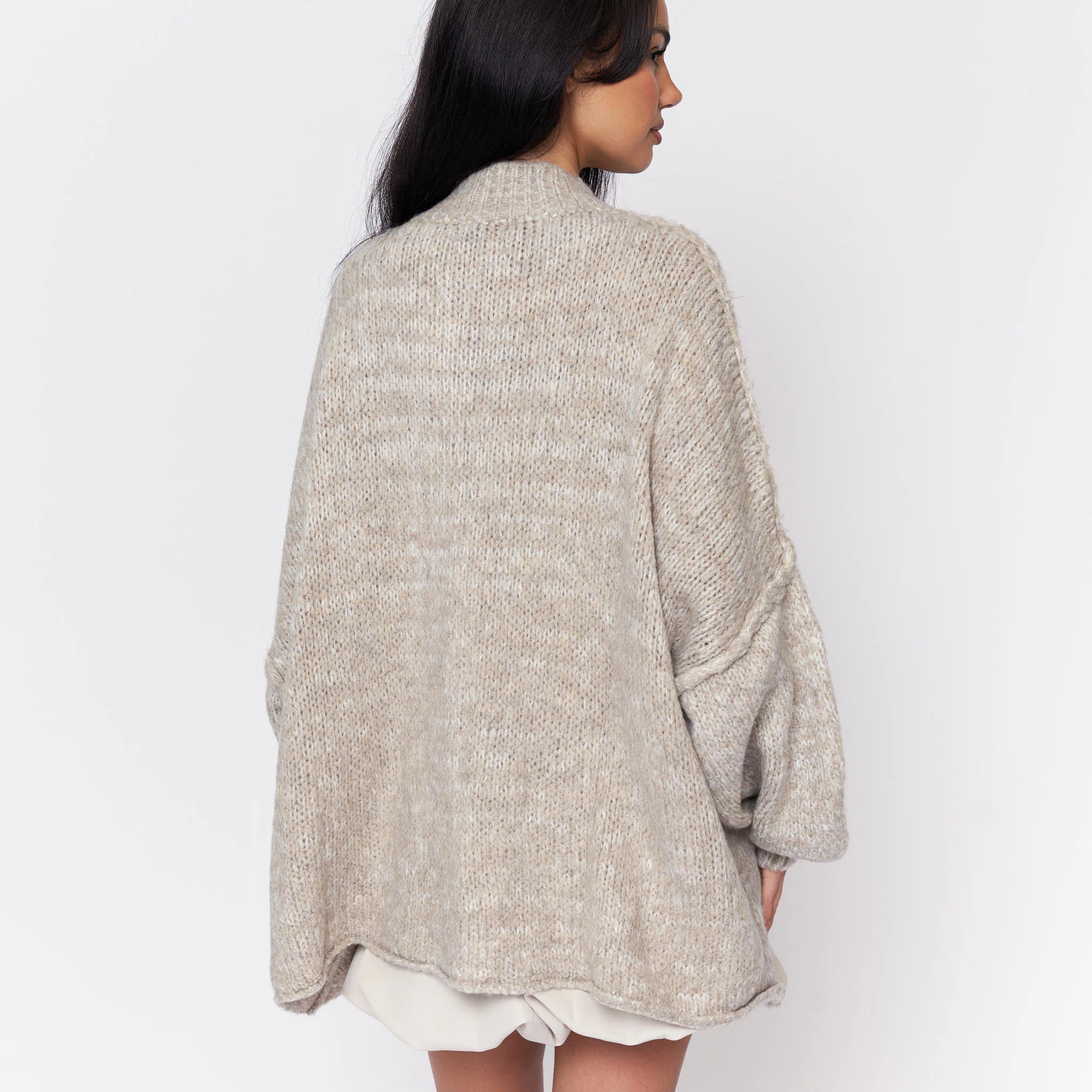 Oversized Cardigan CozyGlam "BiColor" - Image 3