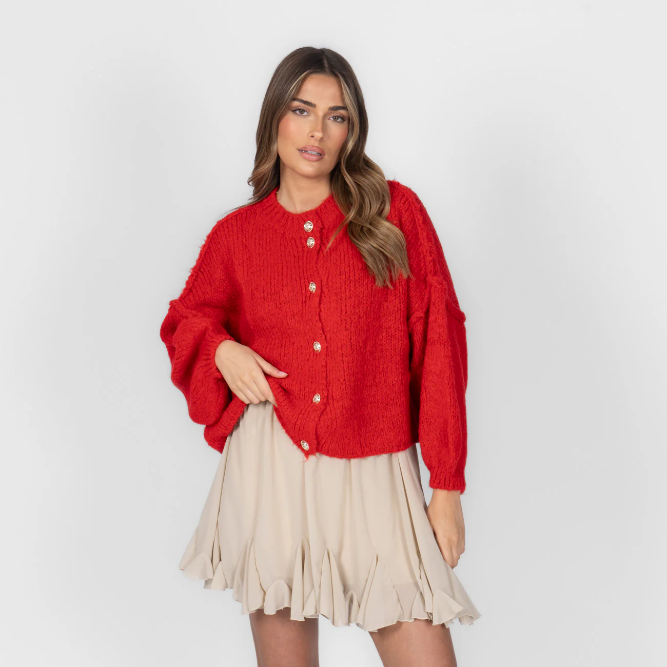 Oversized Cardigan Short "CozyGlam" - Image 18