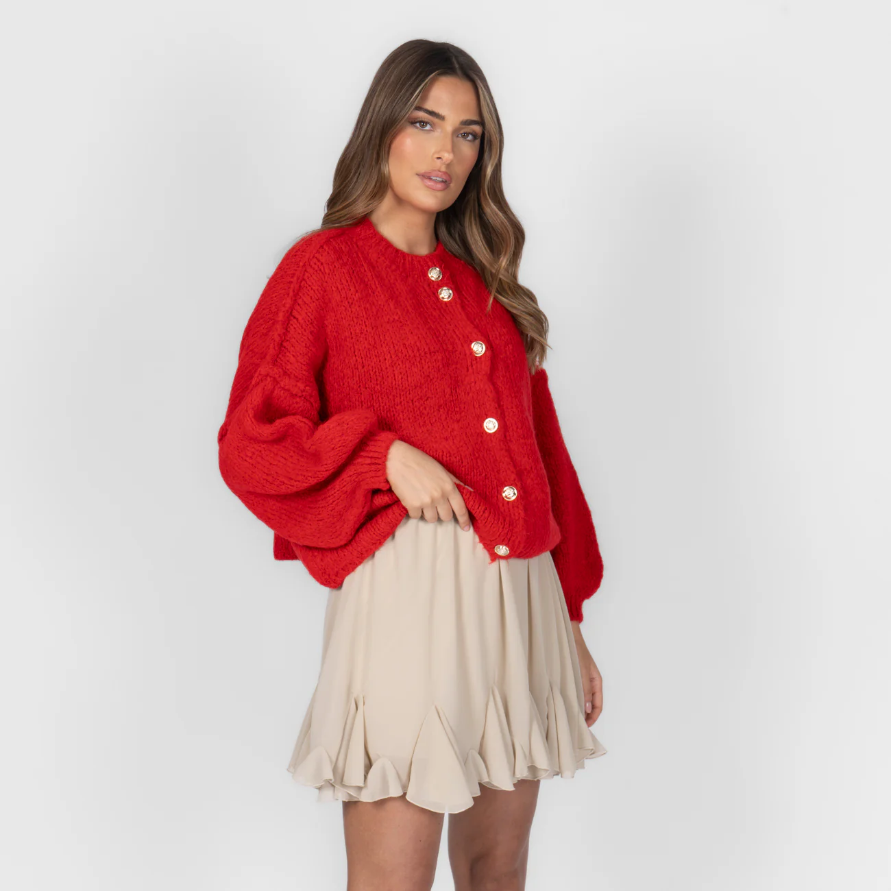 Oversized Cardigan Short "CozyGlam" - Image 19