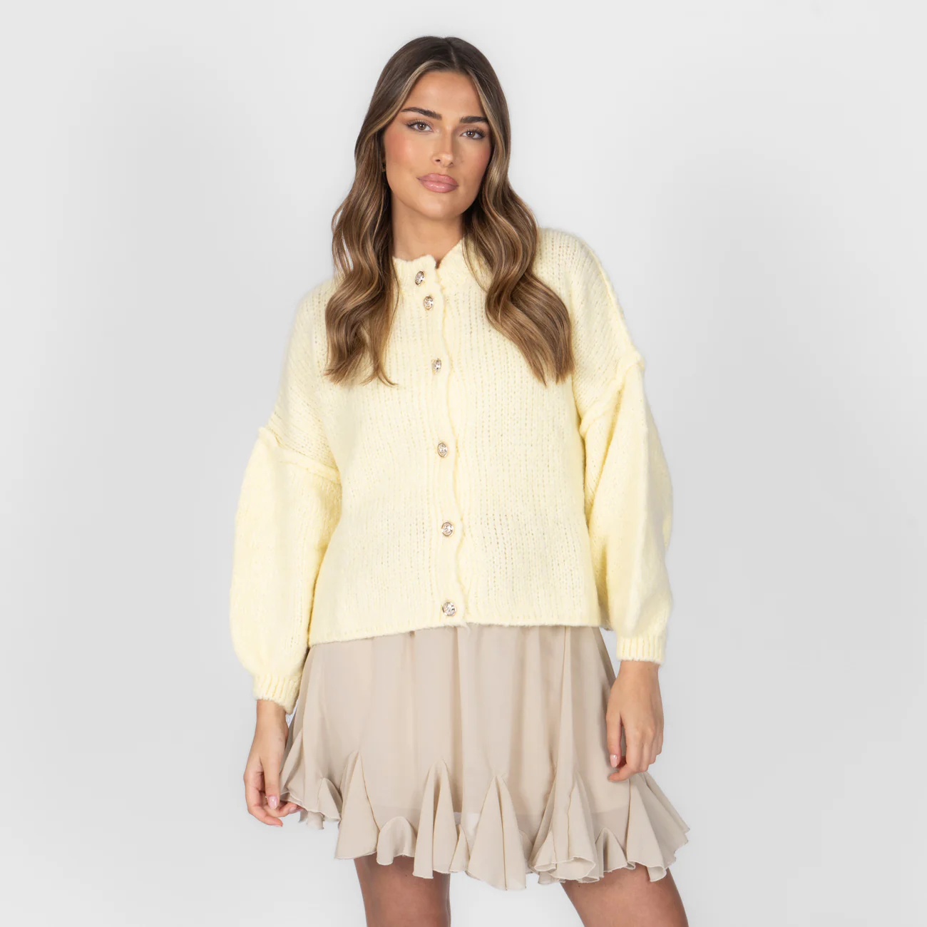 Oversized Cardigan Short "CozyGlam" - Image 26