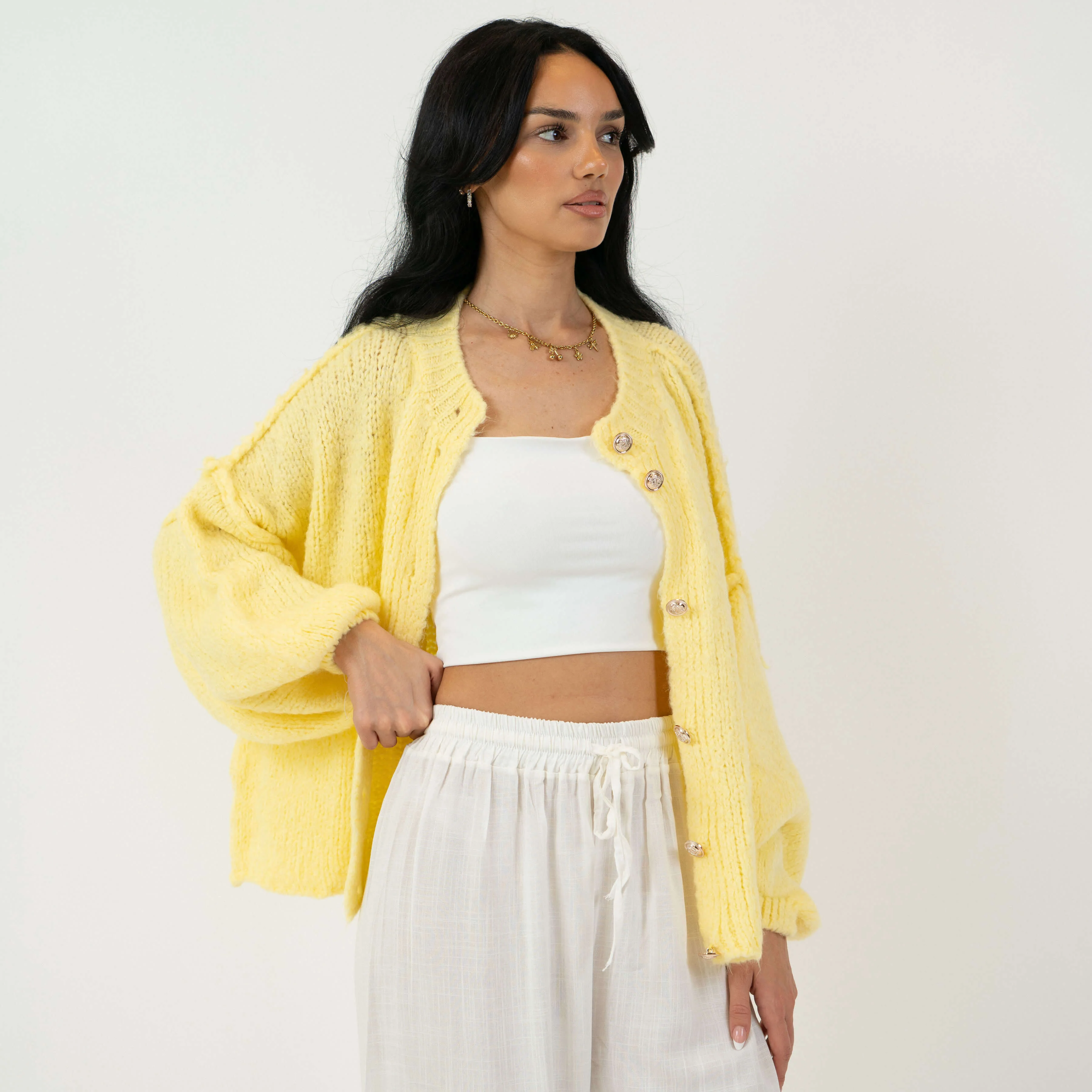 Oversized Cardigan Short "CozyGlam" - Image 29
