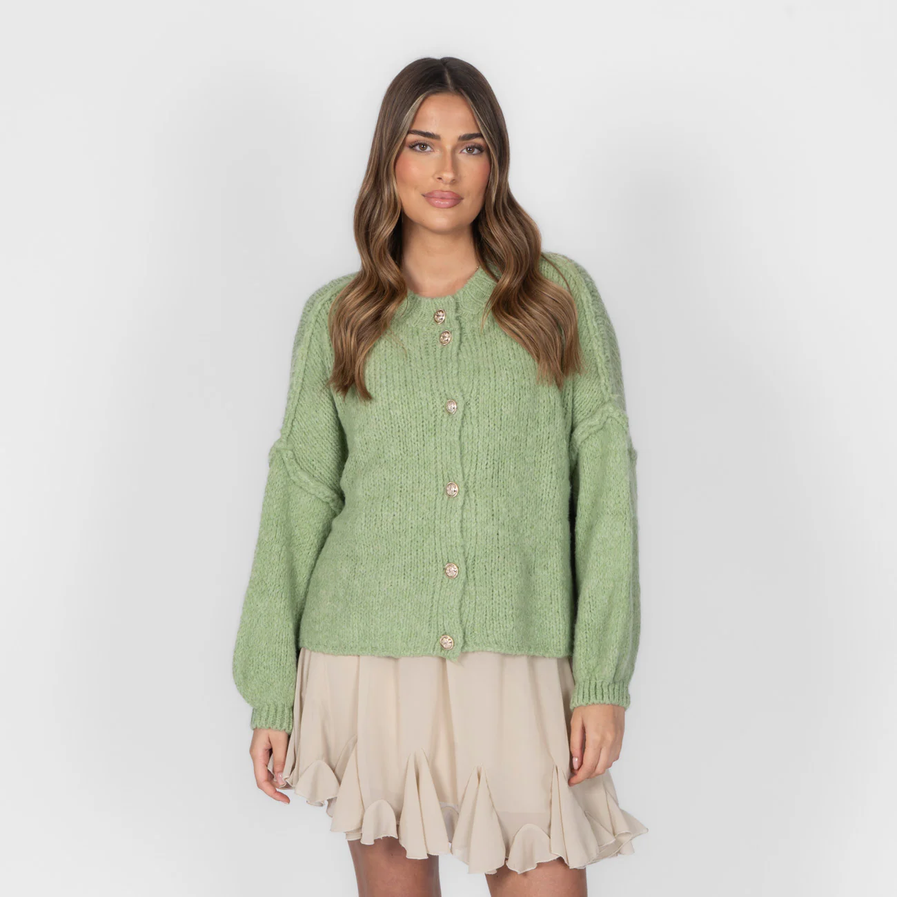 Oversized Cardigan Short "CozyGlam" - Image 33