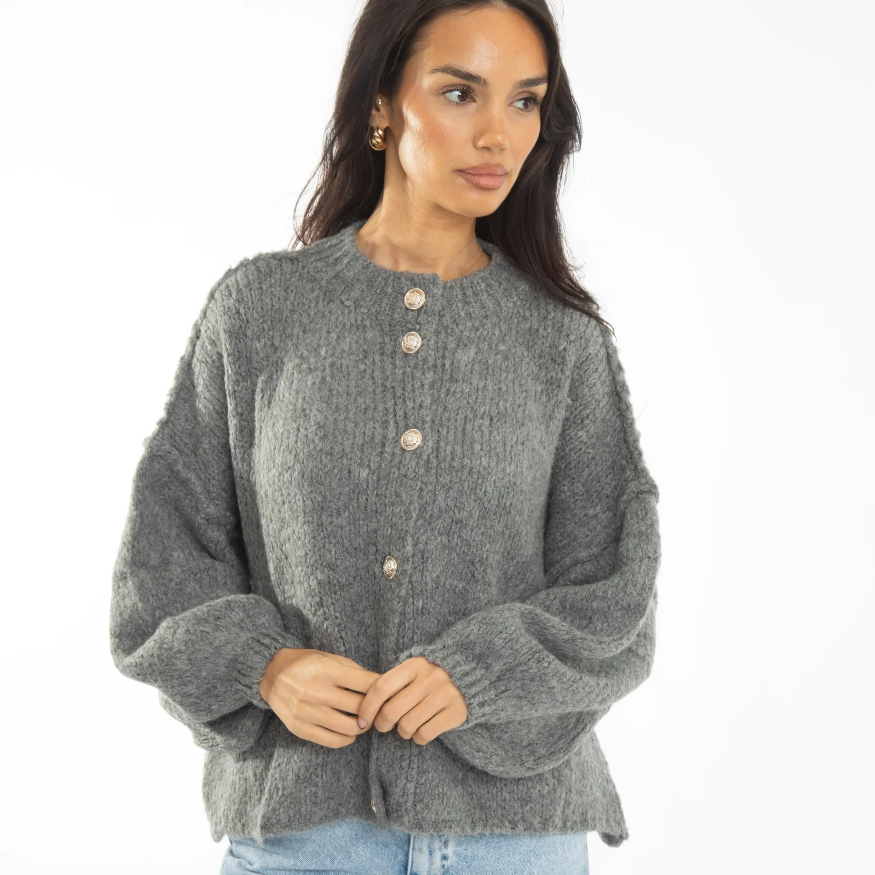 Oversized Cardigan Short "CozyGlam" - Image 50