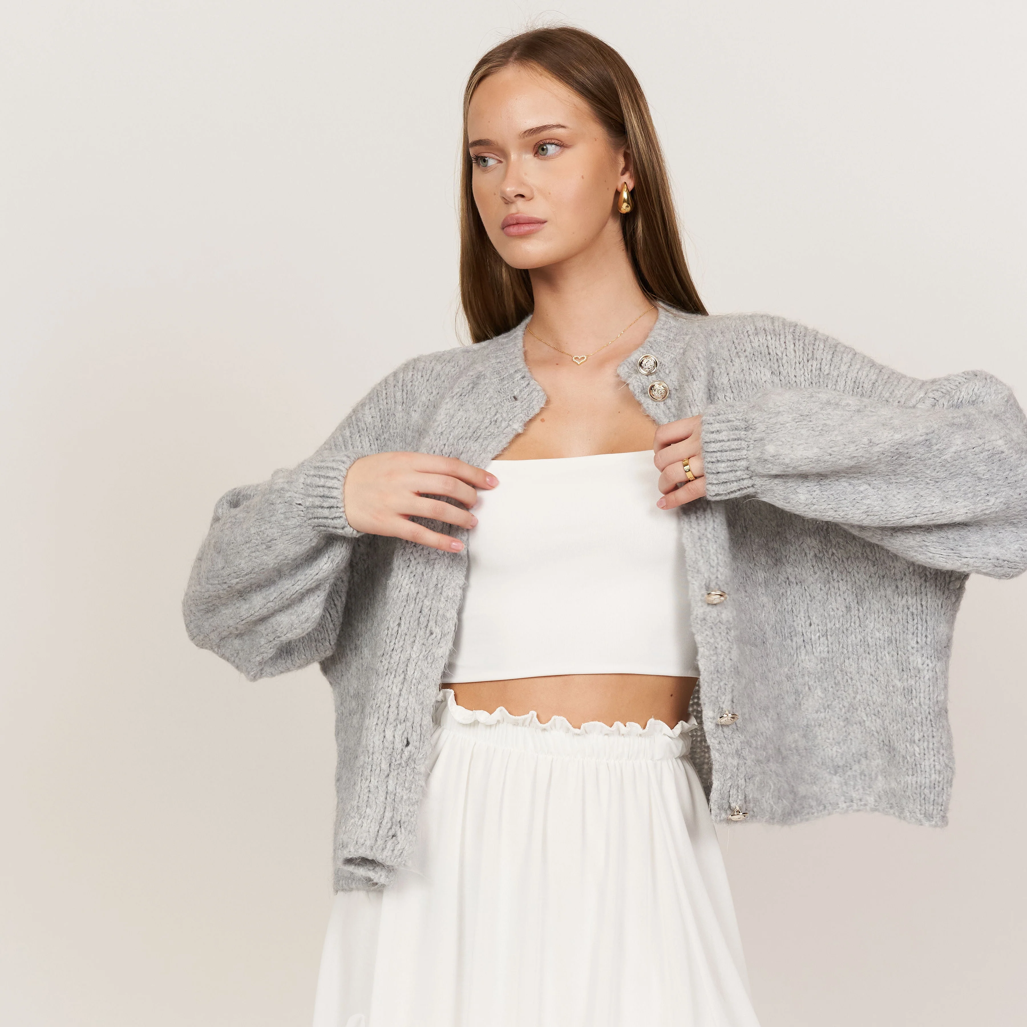 Oversized Cardigan Short "CozyGlam" - Image 55