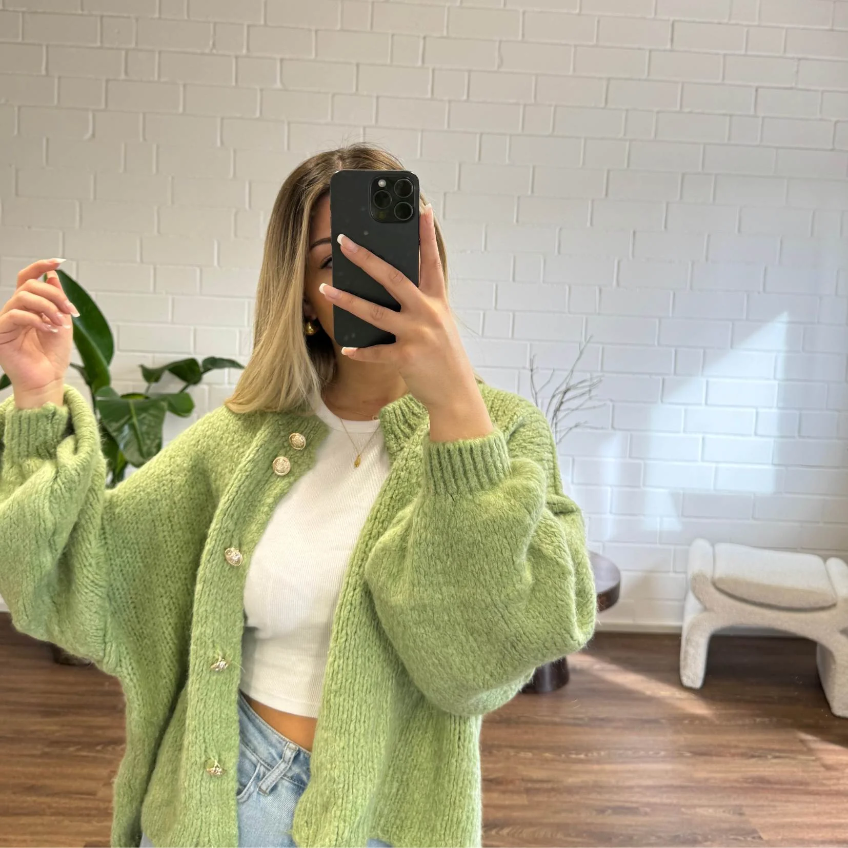 Oversized Cardigan Short "CozyGlam" - Image 65