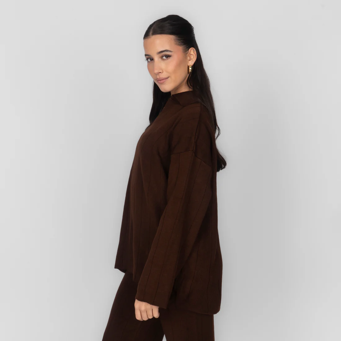 Rippstrick Oberteil mit V-Ausschnitt - Image 13