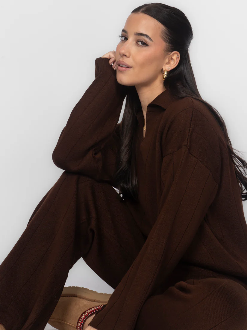 Rippstrick Oberteil mit V-Ausschnitt - Image 14