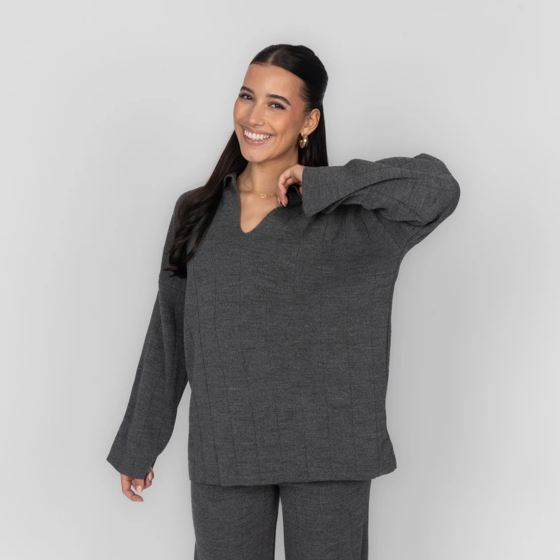 Rippstrick Oberteil mit V-Ausschnitt - Image 16