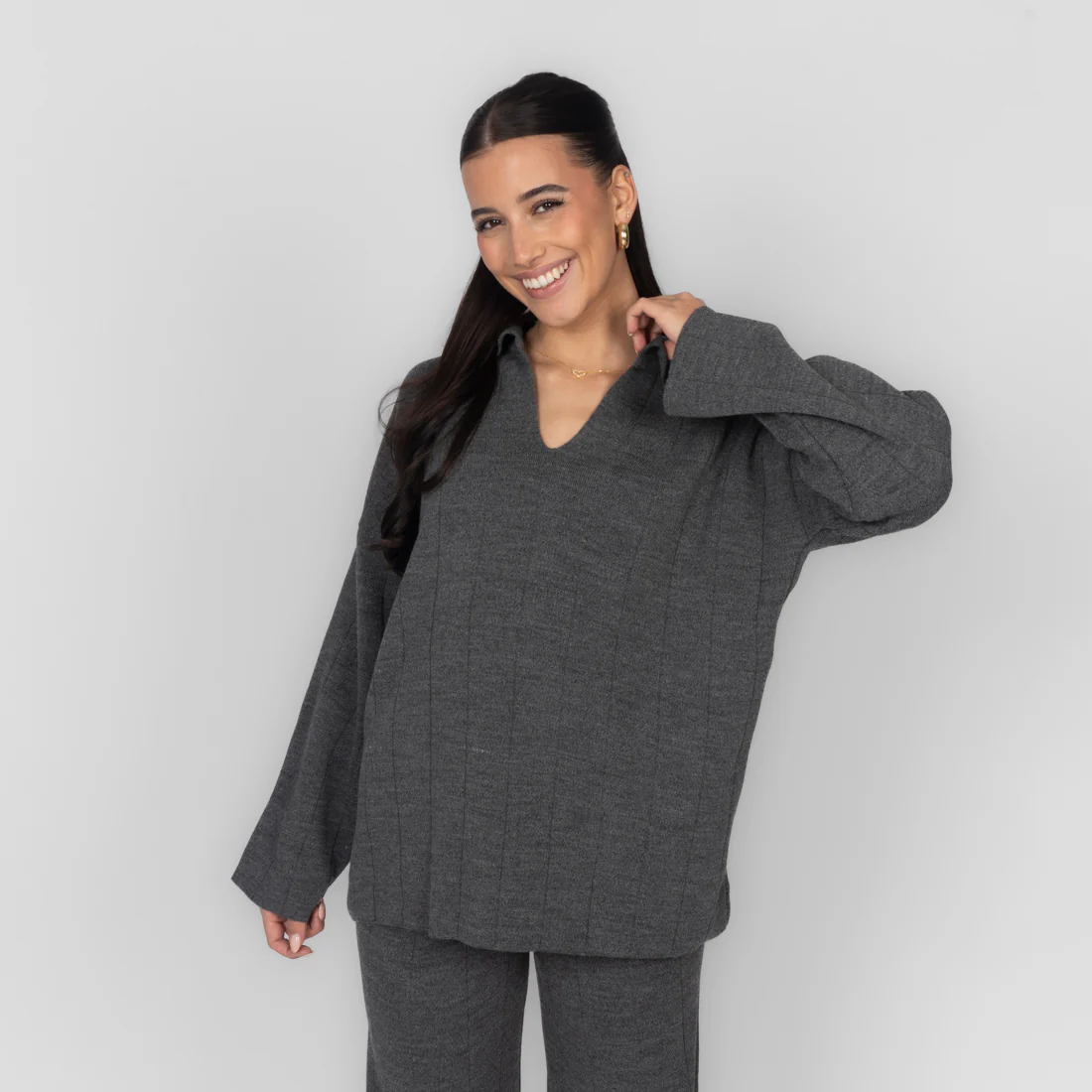 Rippstrick Oberteil mit V-Ausschnitt - Image 17