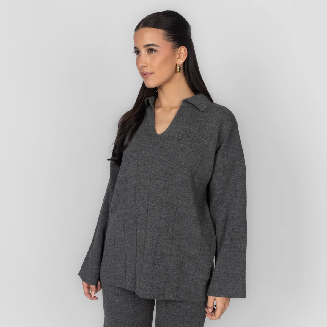 Rippstrick Oberteil mit V-Ausschnitt - Image 19