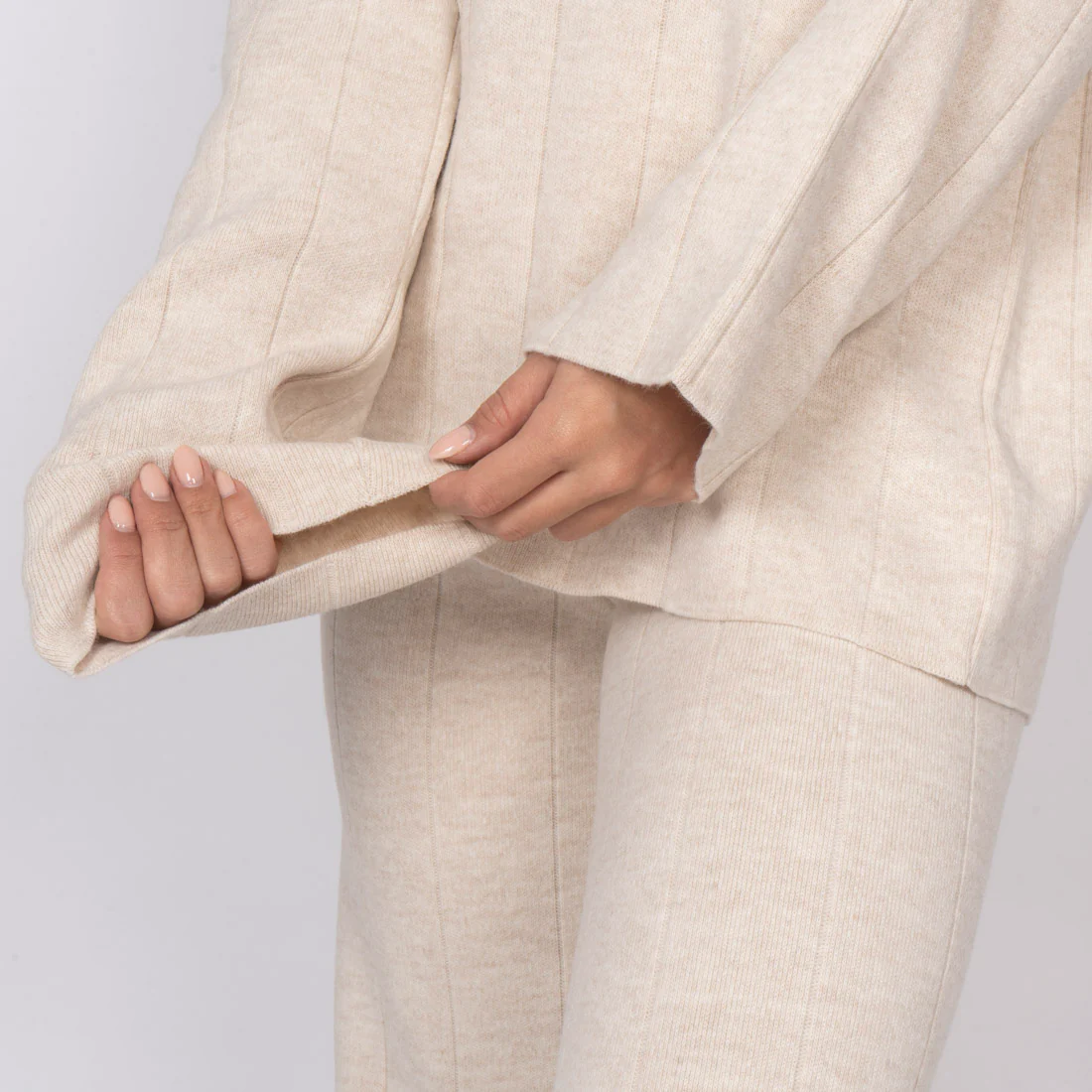 Rippstrick Set mit V-Ausschnitt - Image 10