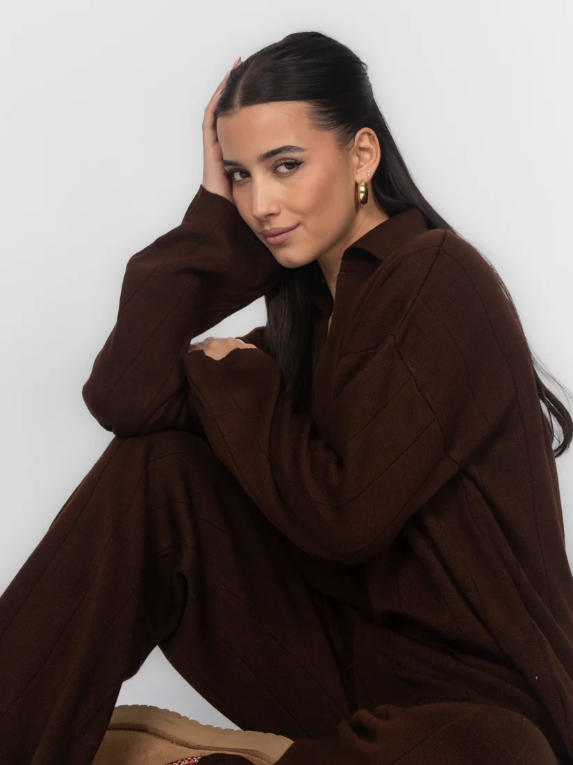 Rippstrick Set mit V-Ausschnitt - Image 24