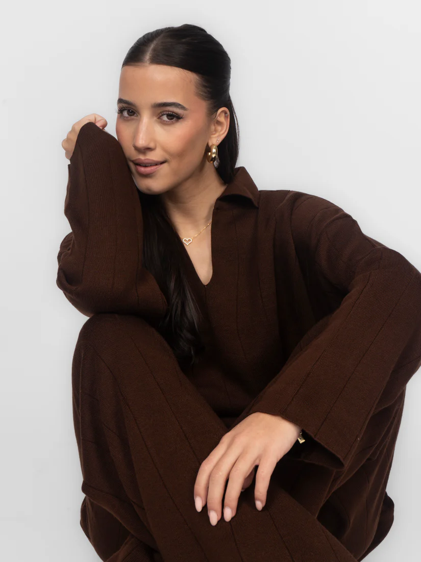 Rippstrick Set mit V-Ausschnitt - Image 25