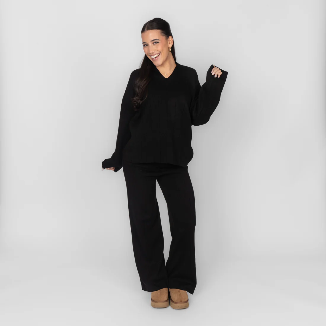 Rippstrick Set mit V-Ausschnitt - Image 38