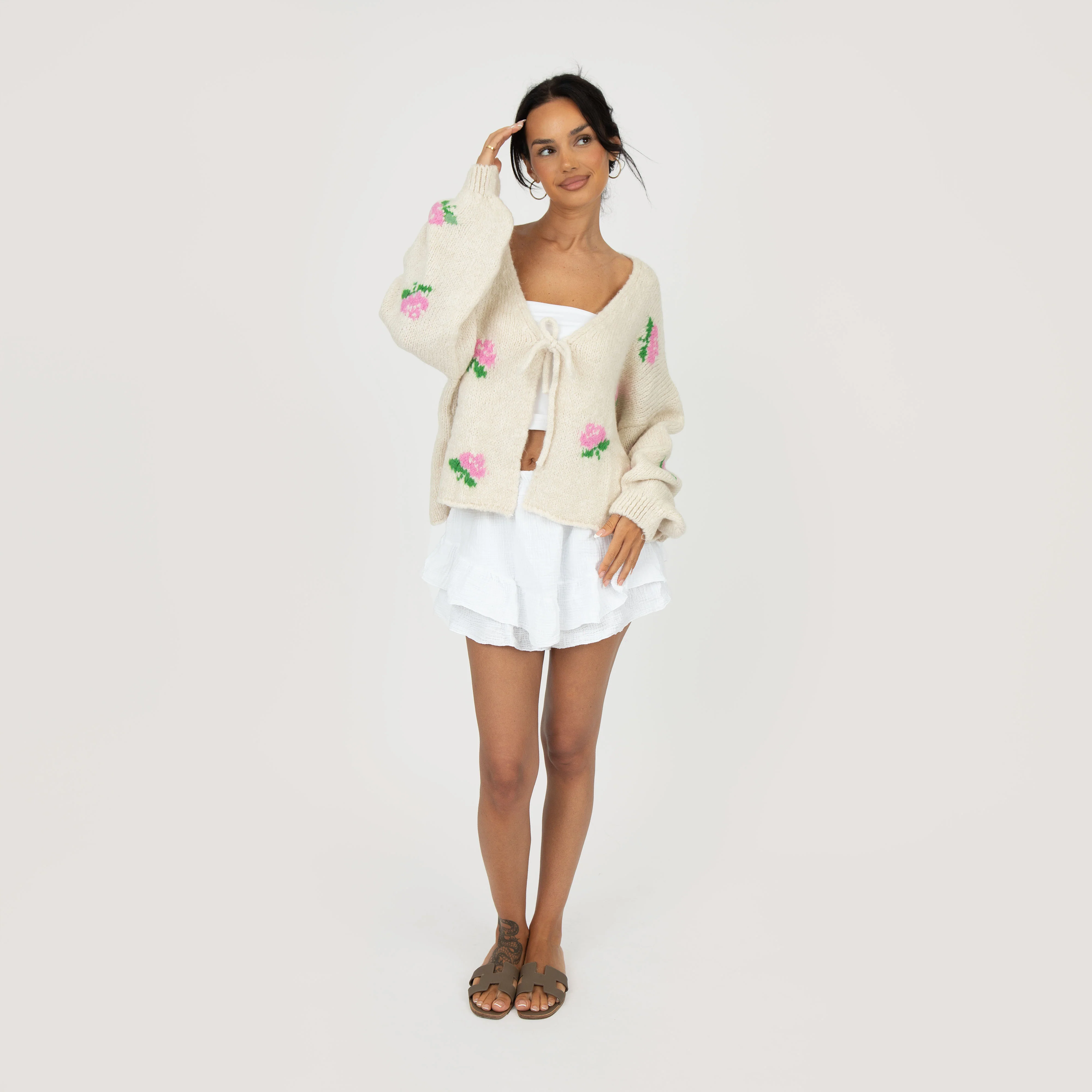 Rose Cardigan mit Schleifen - Image 3