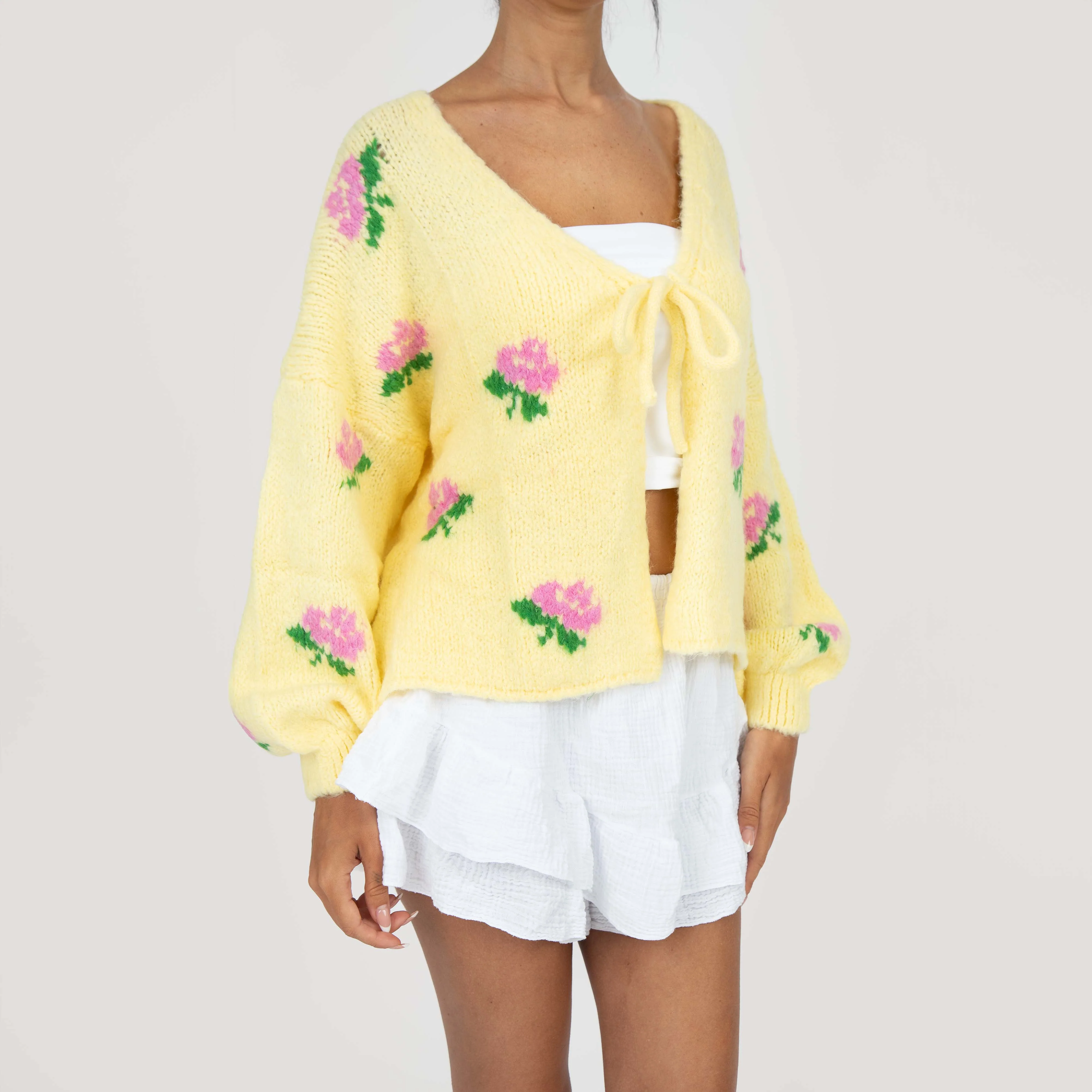 Rose Cardigan mit Schleifen - Image 5