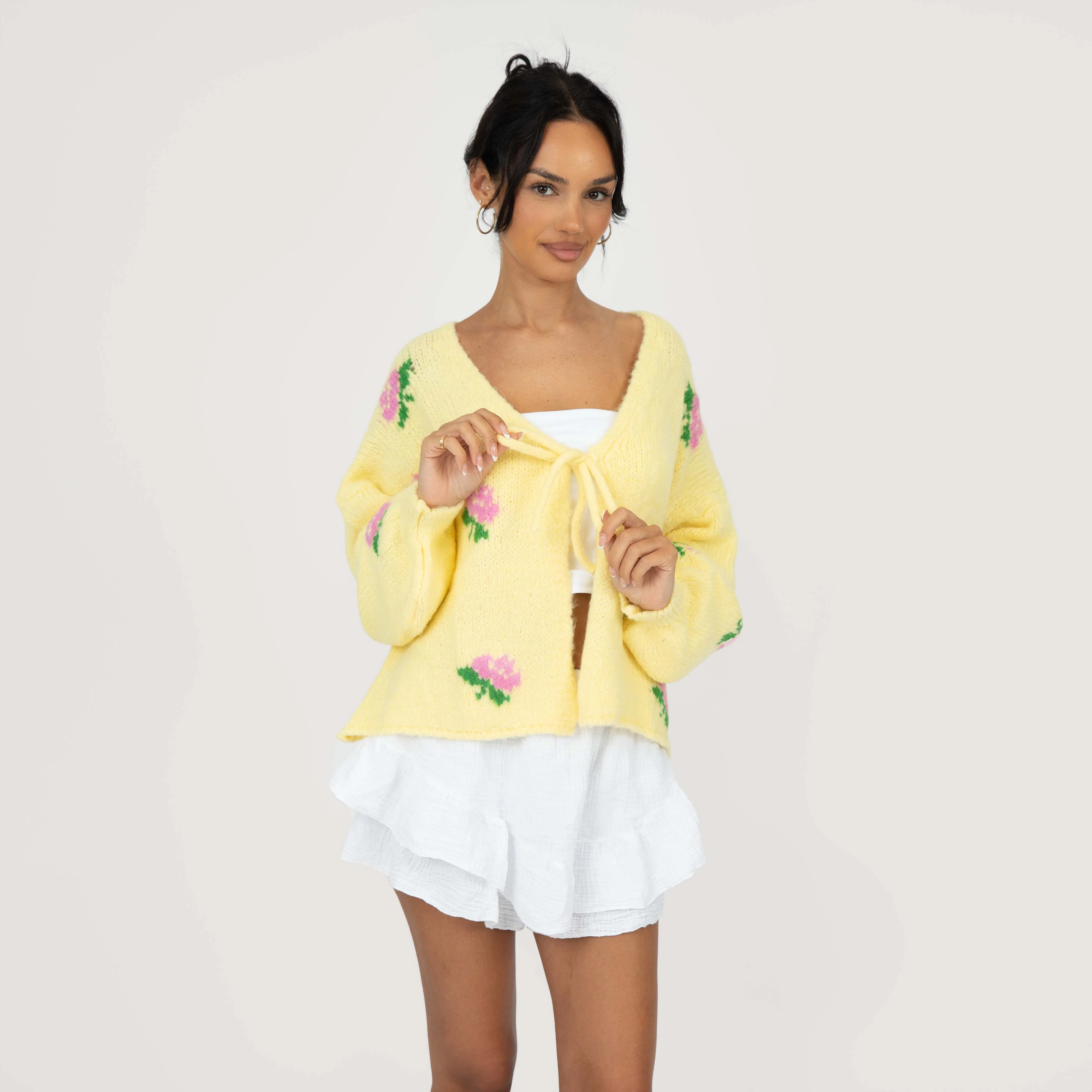 Rose Cardigan mit Schleifen - Image 6