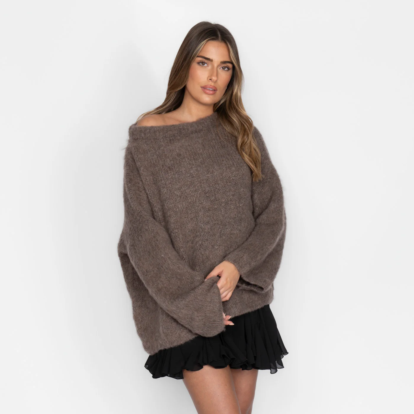 Ultra-Soft Off-Shoulder Knit - Image 15