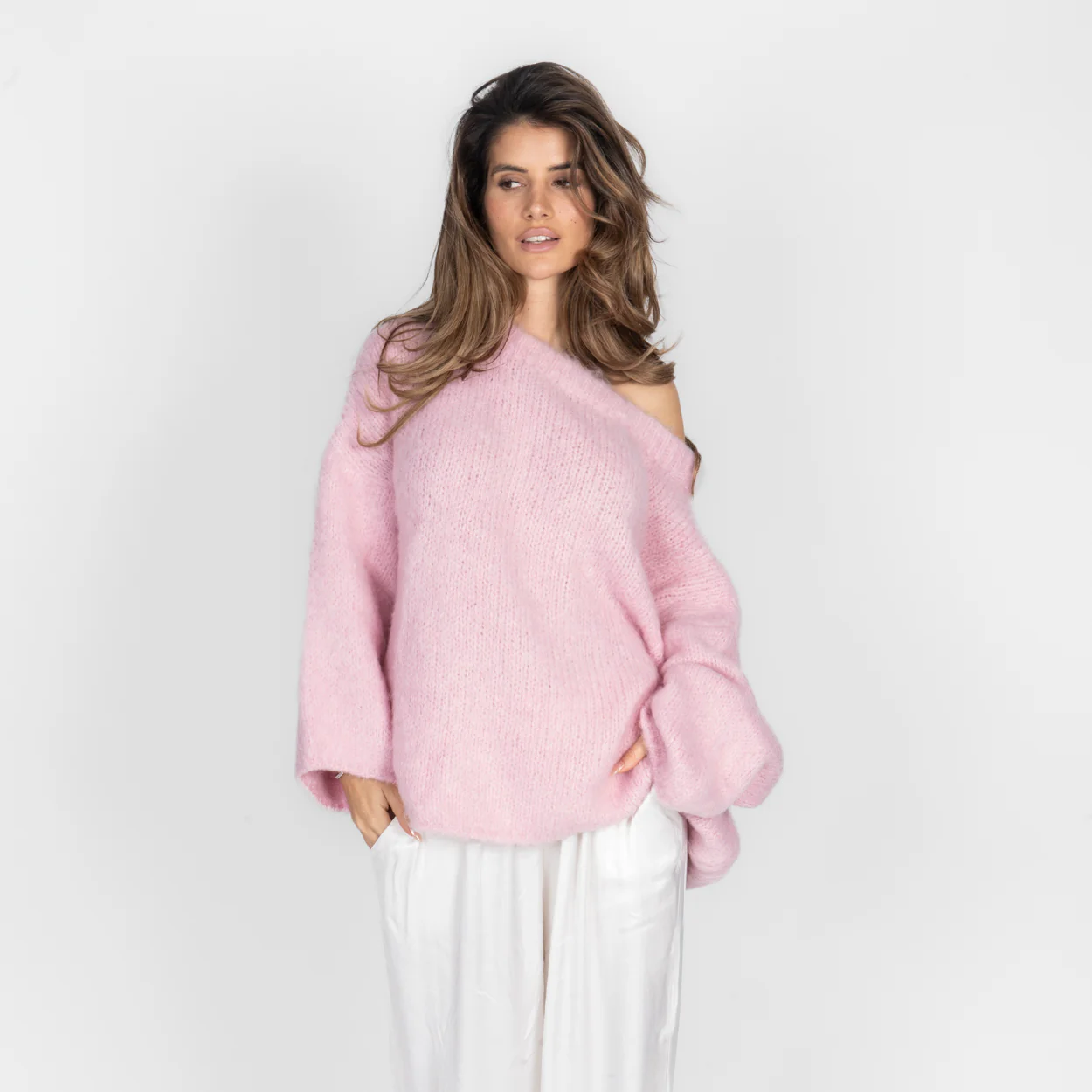 Ultra-Soft Off-Shoulder Knit - Image 3