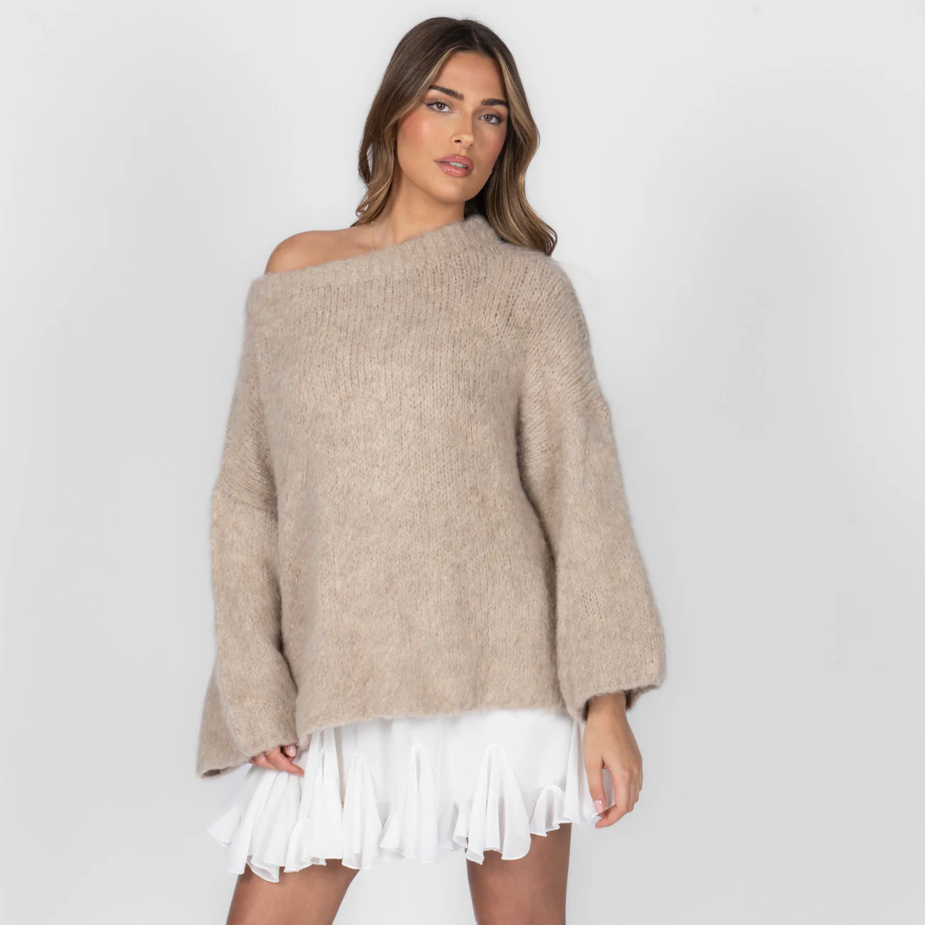 Ultra-Soft Off-Shoulder Knit - Image 30
