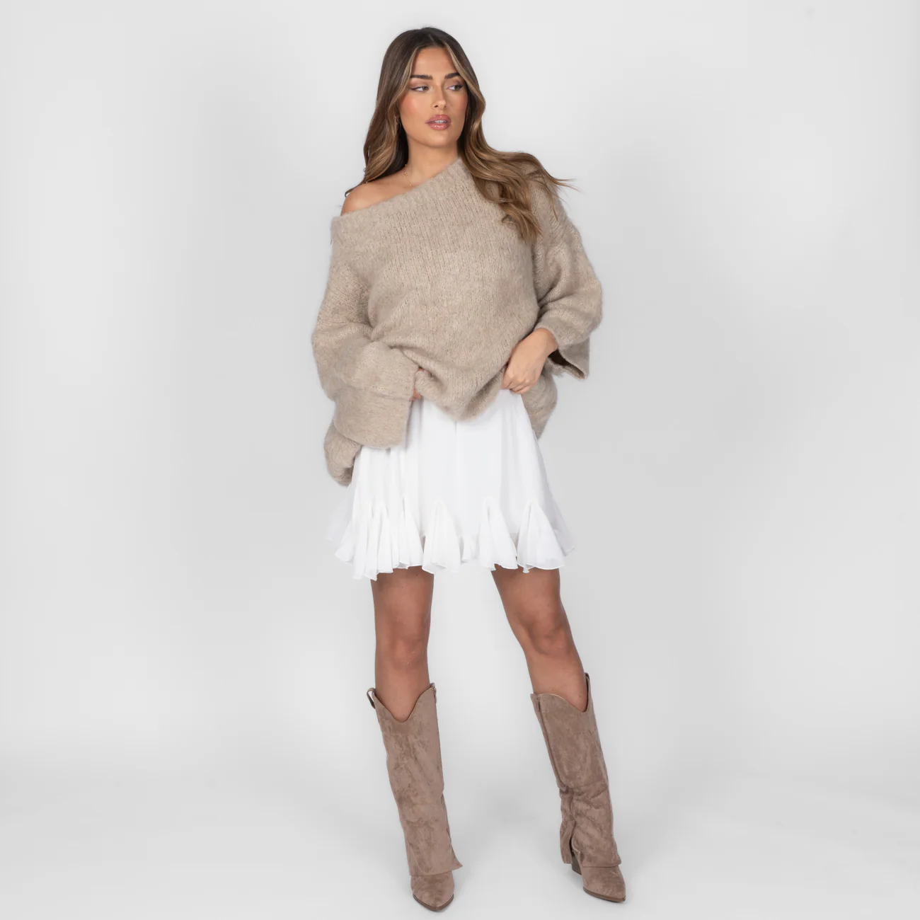Ultra-Soft Off-Shoulder Knit - Image 33